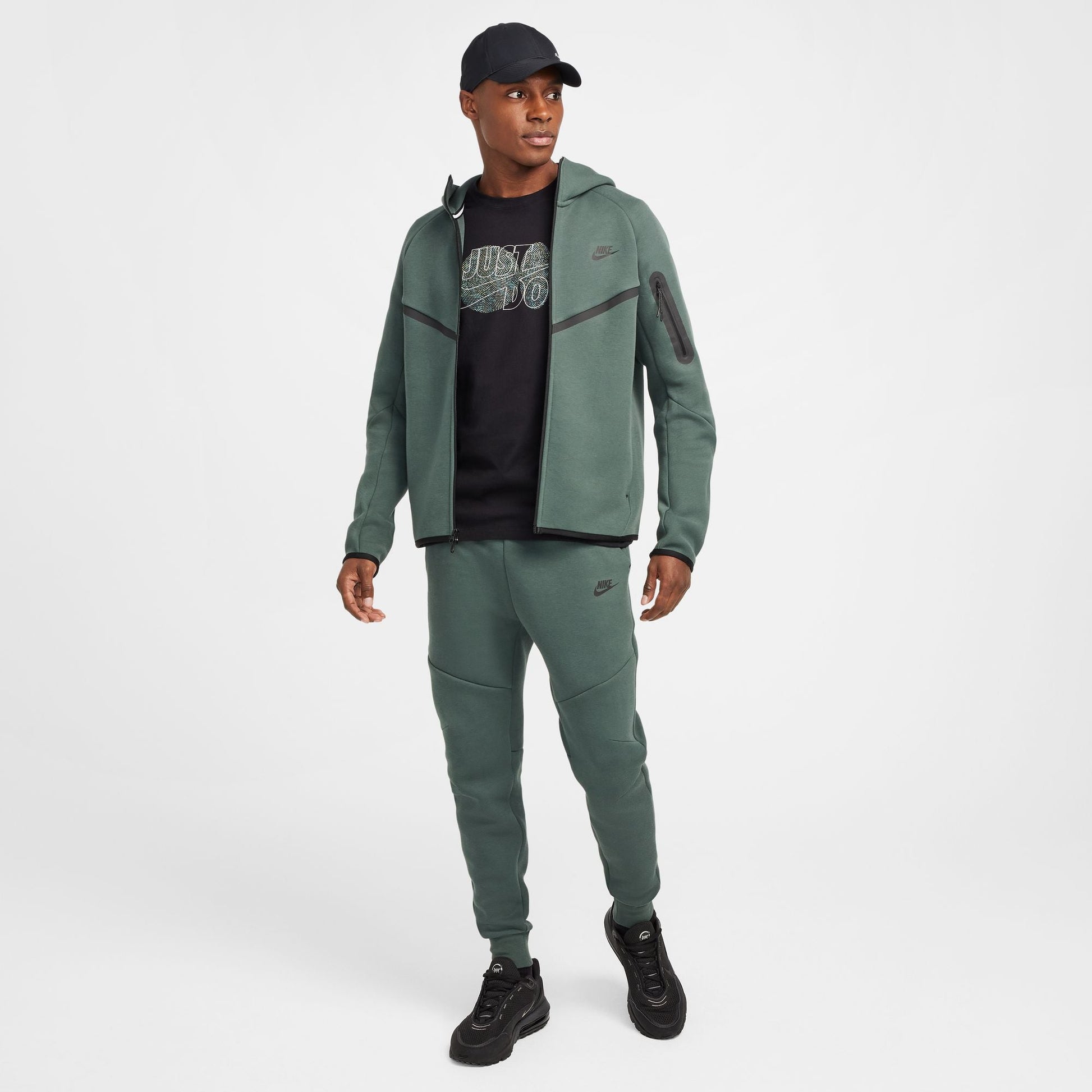 Nike Mens Tech Fleece Joggers - Green/Black Denim Exchange