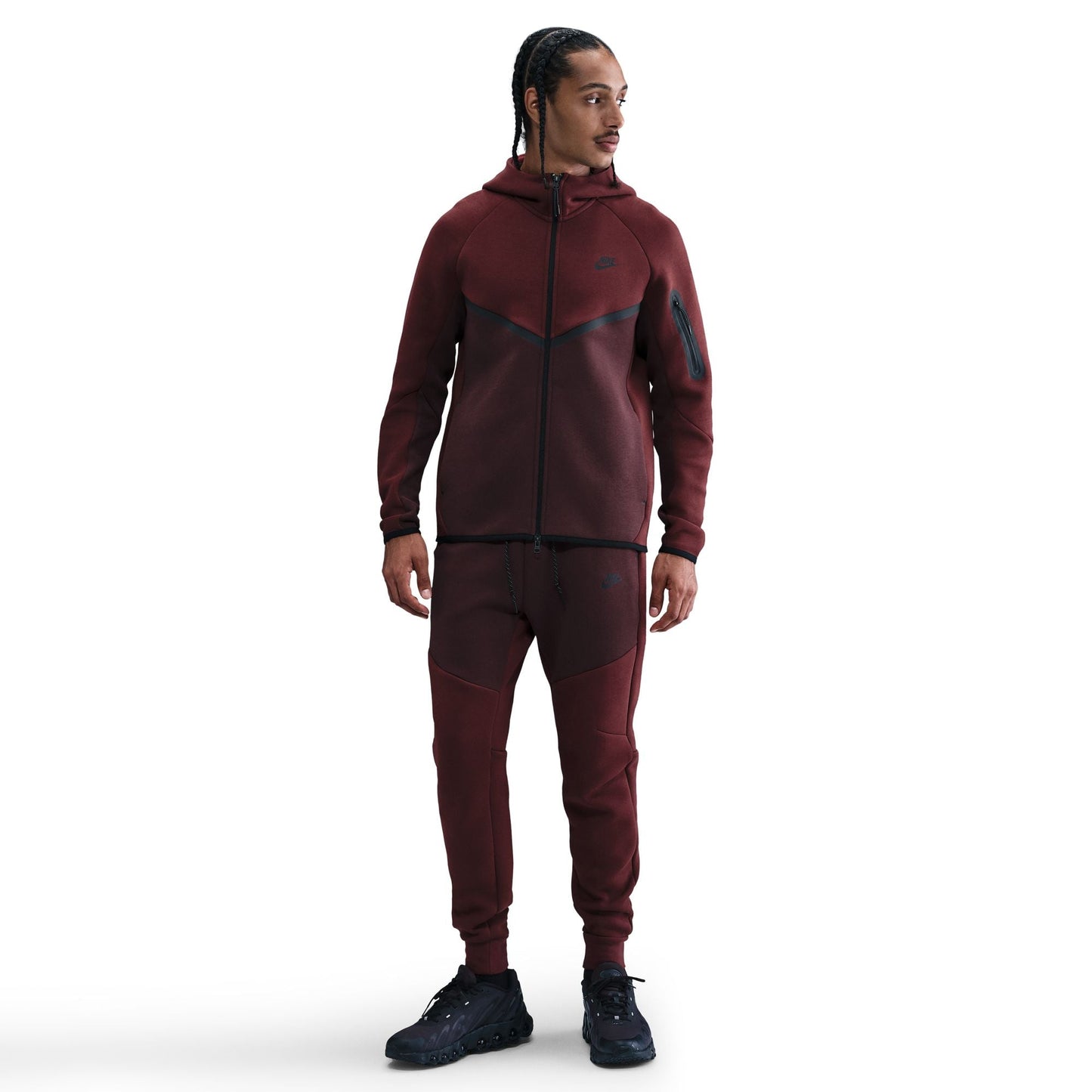 Nike Men's Tech Fleece Joggers - Dark Team Red Denim Exchange