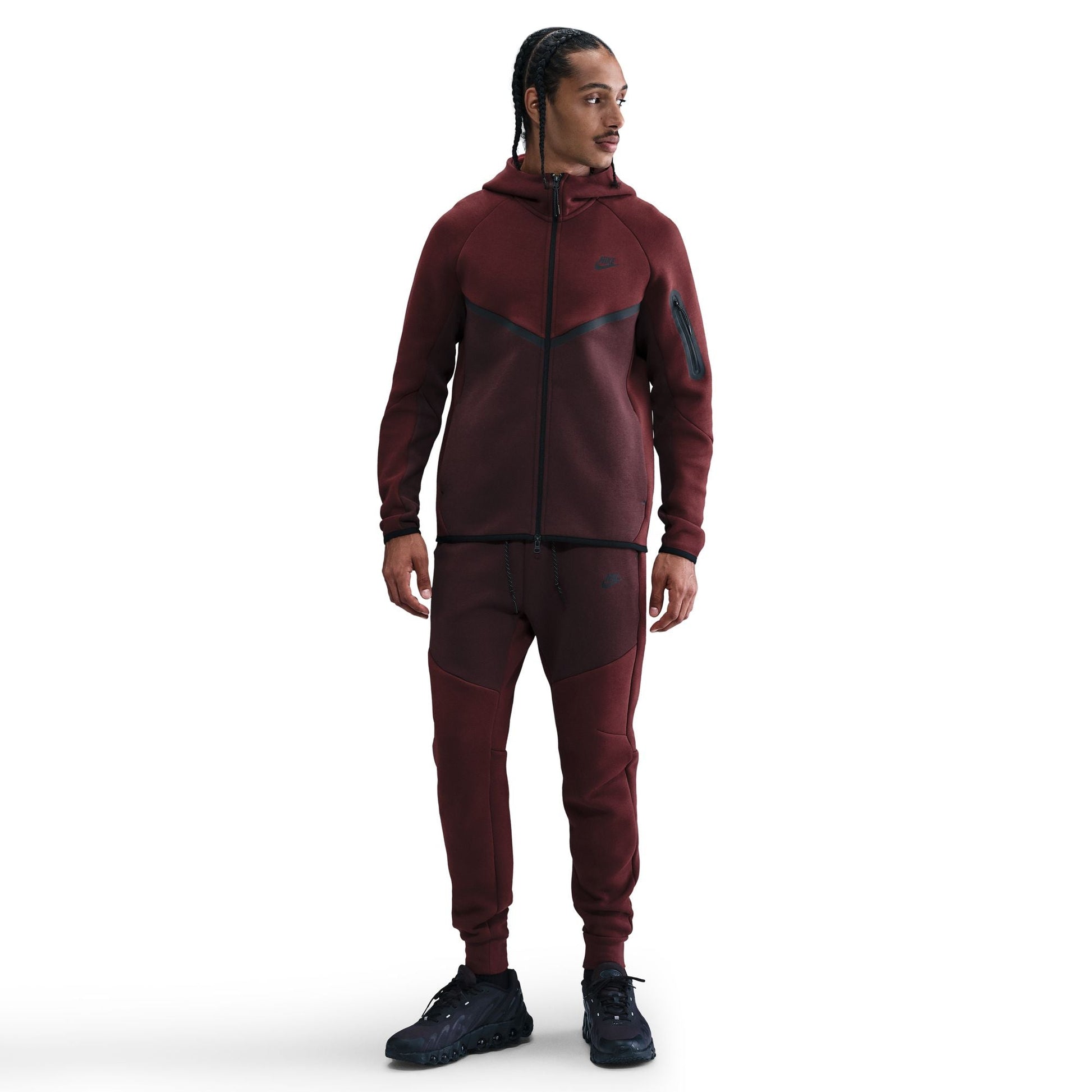 Nike Men's Tech Fleece Joggers - Dark Team Red Denim Exchange