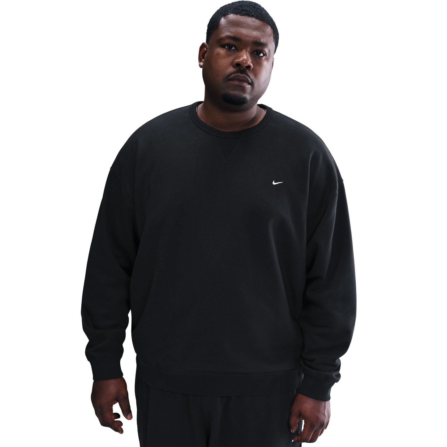 Nike Mens Solo Swoosh Crewneck - Black Denim Exchange