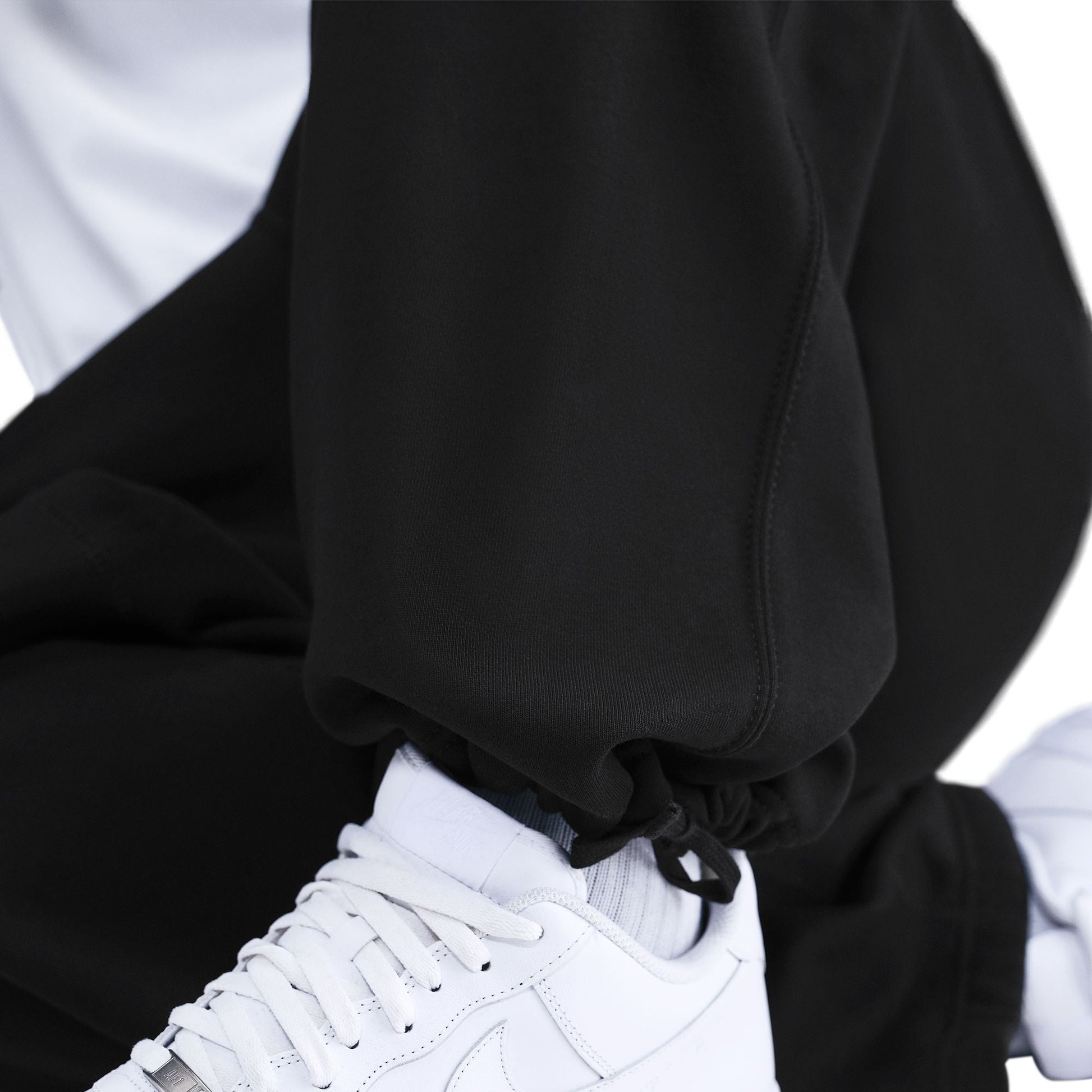 Nike Mens Solo Swoosh Open Hem Sweatpants - Black Denim Exchange