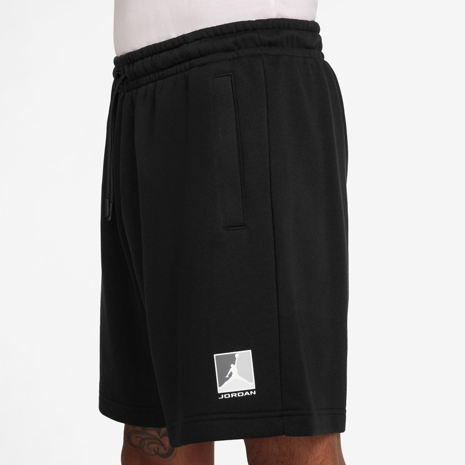Air Jordan Mens Brooklyn Fleece Shorts - Black Denim Exchange
