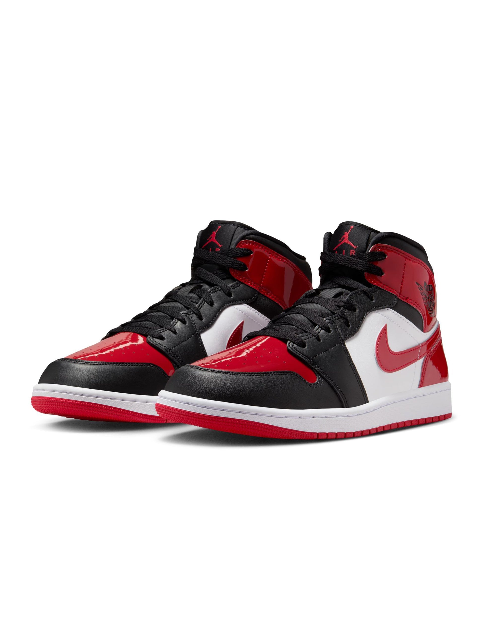 Air Jordan Men's 1 Mid SE - Black/Varsity Red Denim Exchange