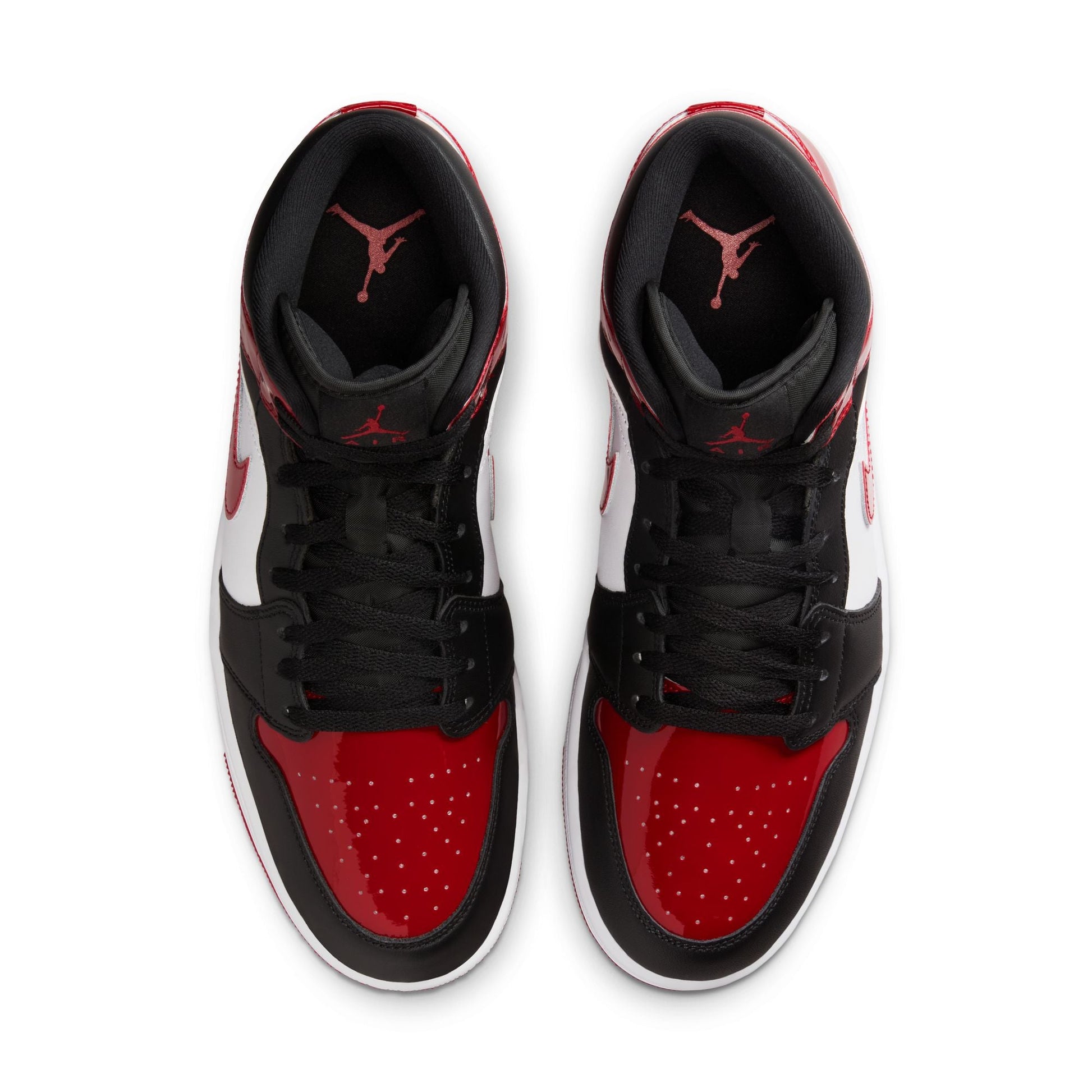 Air Jordan Men's 1 Mid SE - Black/Varsity Red Denim Exchange