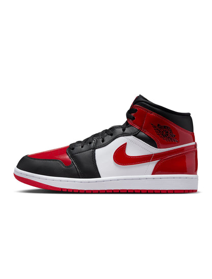Air Jordan Men's 1 Mid SE - Black/Varsity Red Denim Exchange