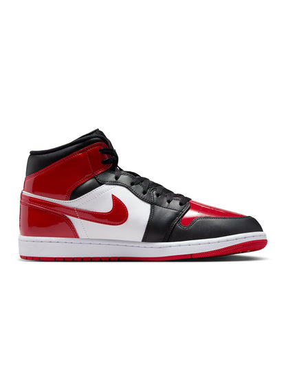 Air Jordan Men's 1 Mid SE - Black/Varsity Red Denim Exchange