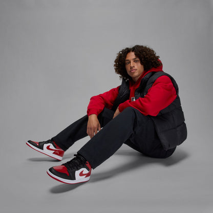 Air Jordan Men's 1 Mid SE - Black/Varsity Red Denim Exchange