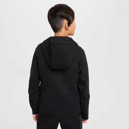 Nike Big Kids Tech Fleece Hoodie - Black Denim Exchange