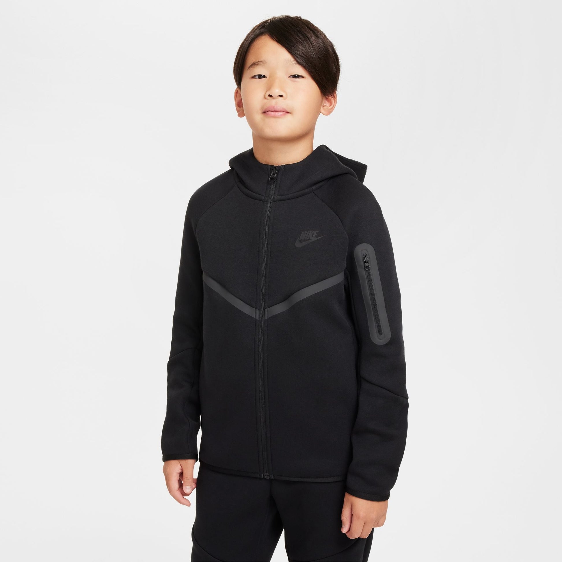 Nike Big Kids Tech Fleece Hoodie - Black Denim Exchange
