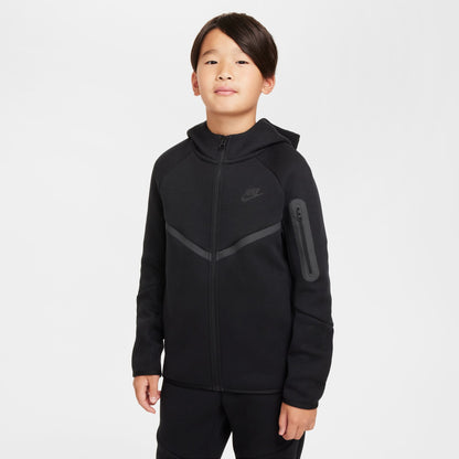 Nike Big Kids Tech Fleece Hoodie - Black Denim Exchange