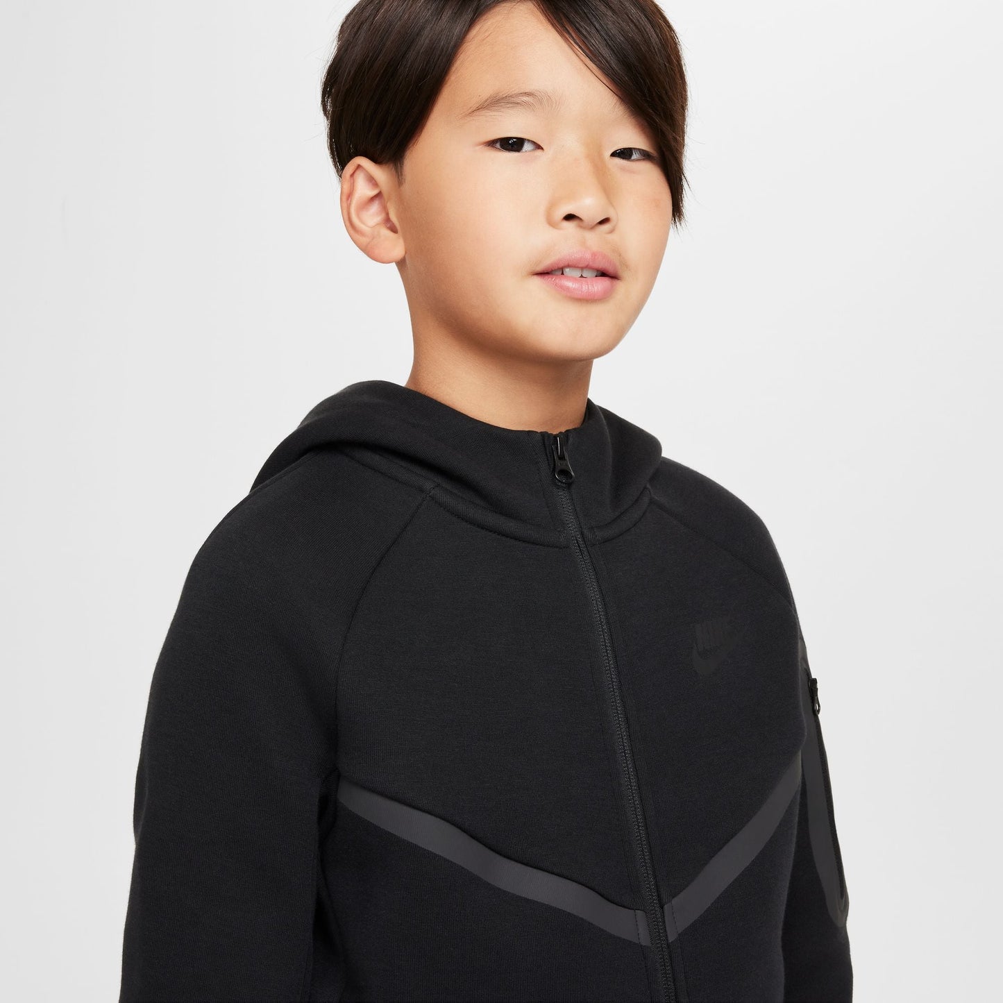 Nike Big Kids Tech Fleece Hoodie - Black Denim Exchange