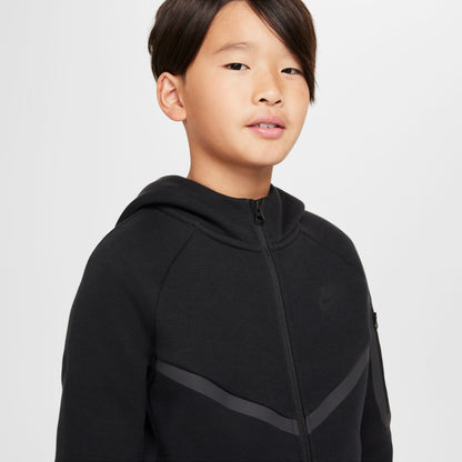 Nike Big Kids Tech Fleece Hoodie - Black Denim Exchange