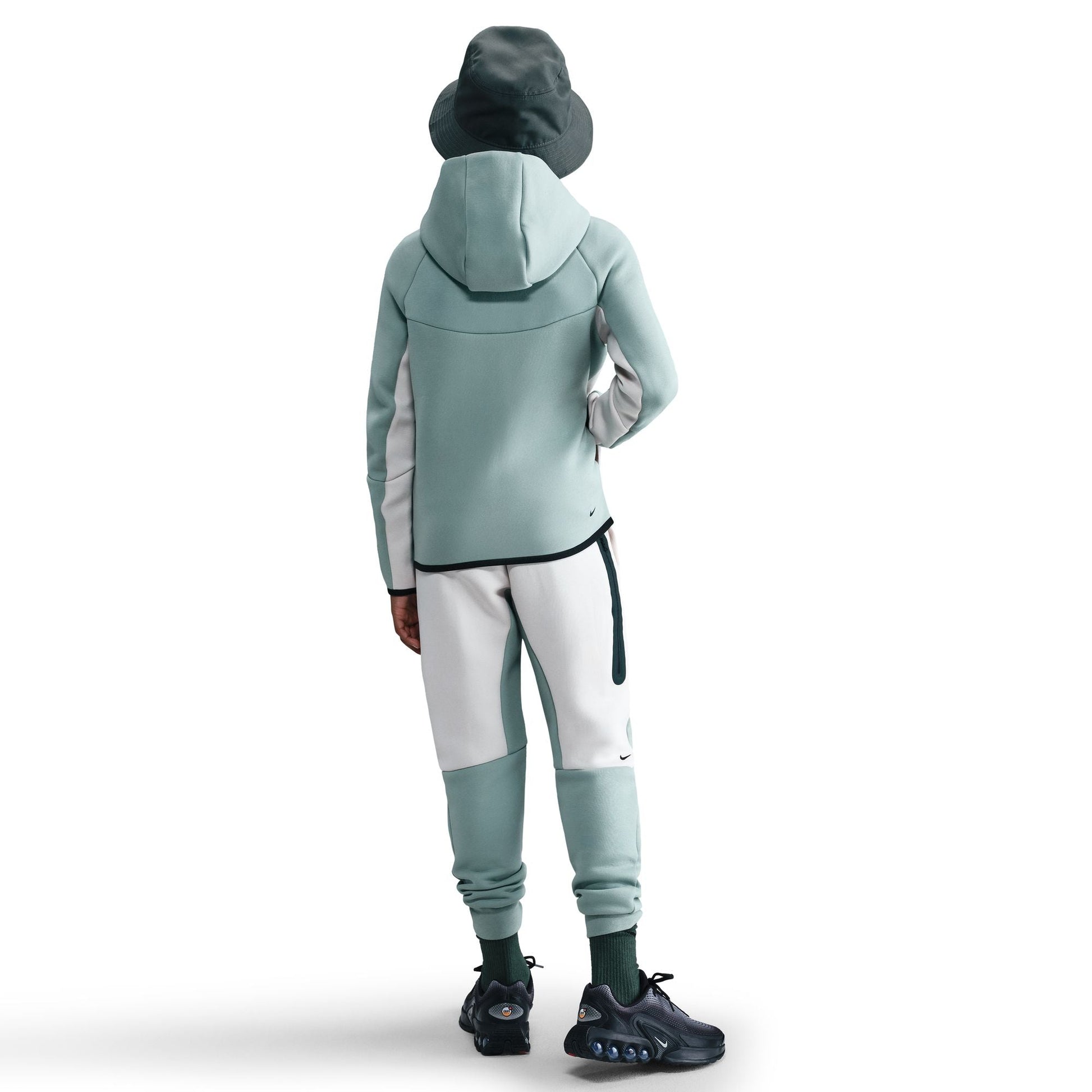 Nike Big Kids Sportswear Tech Fleece Hoodie - Dusty Sage Denim Exchange
