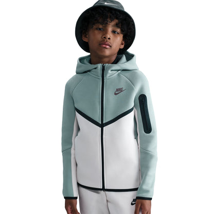 Nike Big Kids Sportswear Tech Fleece Hoodie - Dusty Sage Denim Exchange