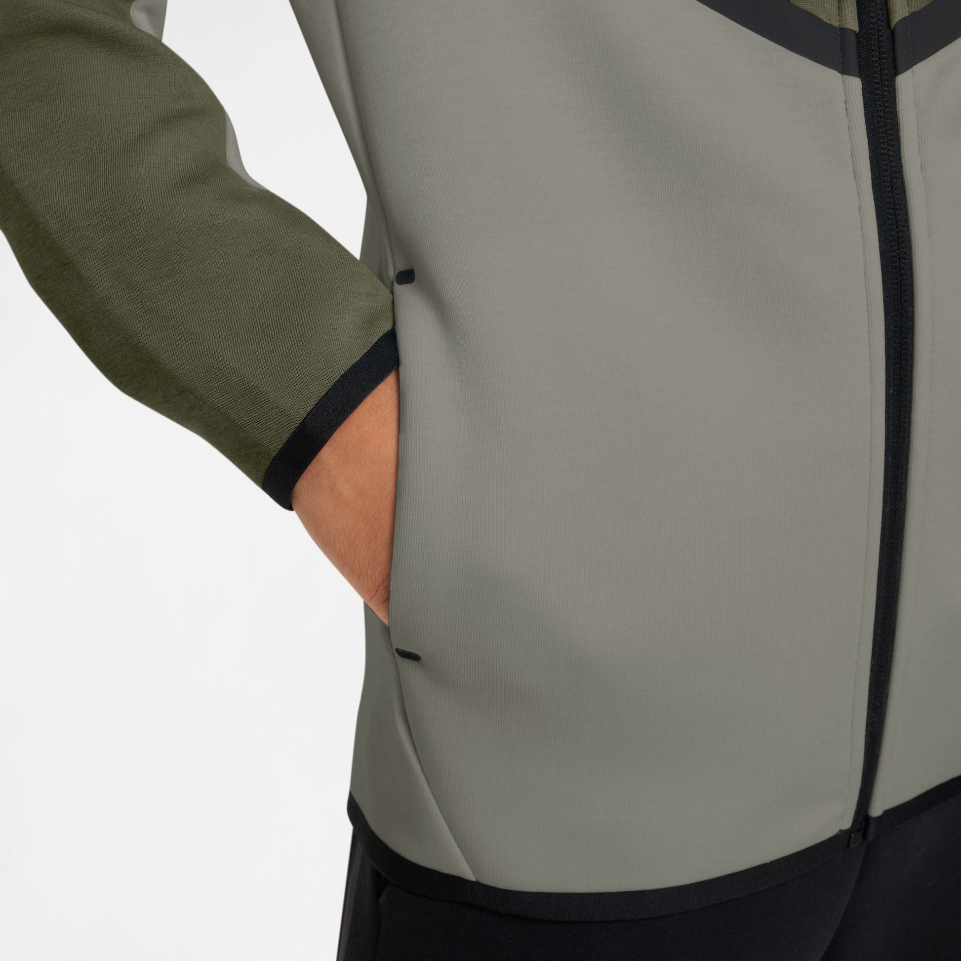 Nike Big Kids Sportswear Tech Fleece Jacket - Medium Olive Denim Exchange