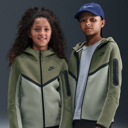 Nike Big Kids Sportswear Tech Fleece Jacket - Medium Olive Denim Exchange