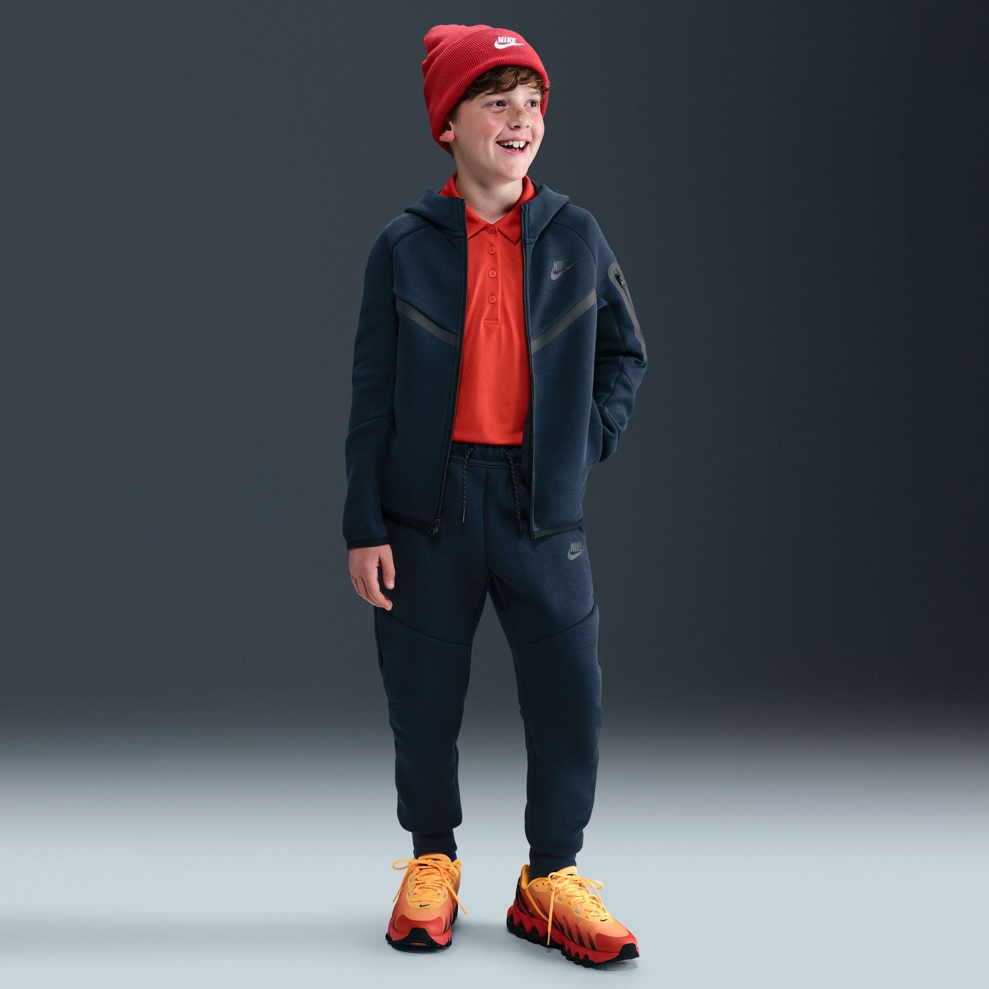 Nike Big Kids Sportswear Tech Fleece Hoodie - Obsidian Denim Exchange