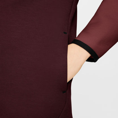 Nike Big Kids Sportswear Tech Fleece Hoodie - Burgundy Crush Denim Exchange