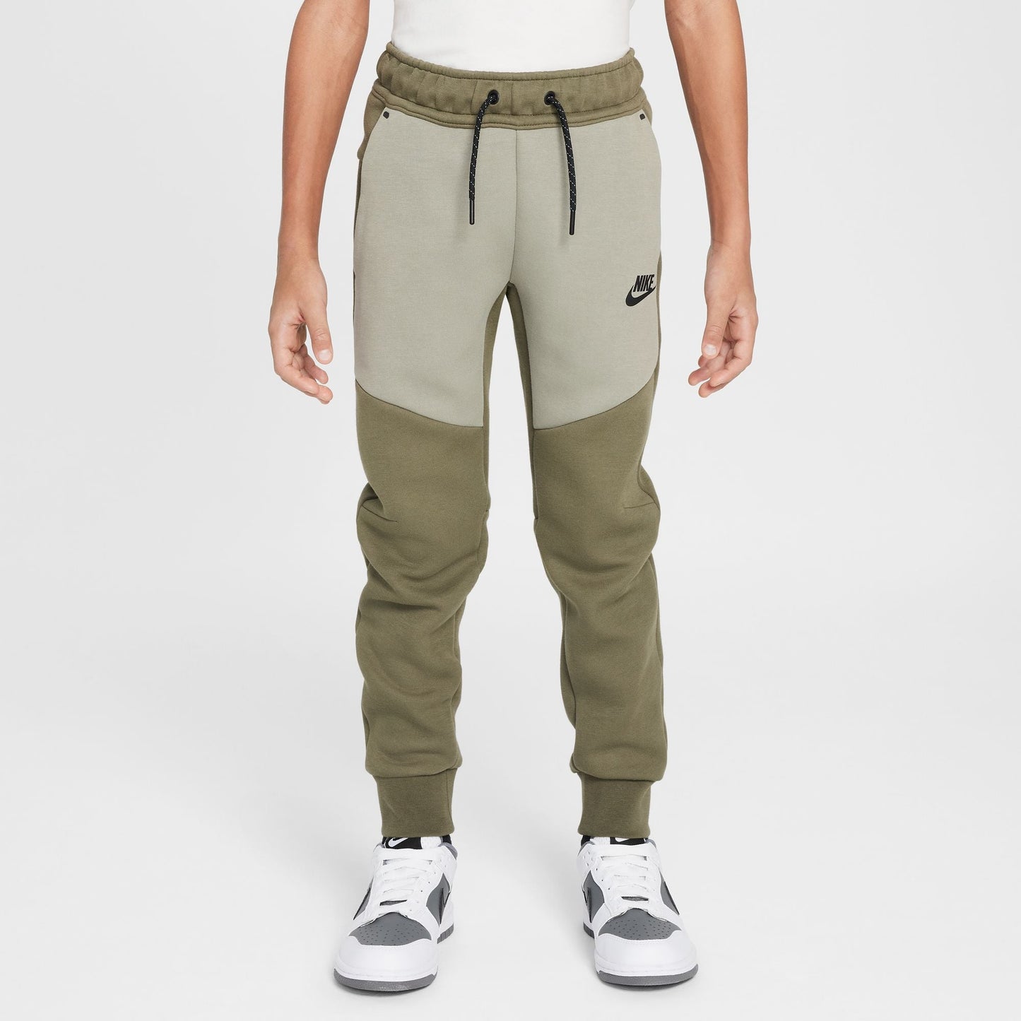 Nike Big Kids Tech Fleece Joggers - Medium Olive Denim Exchange