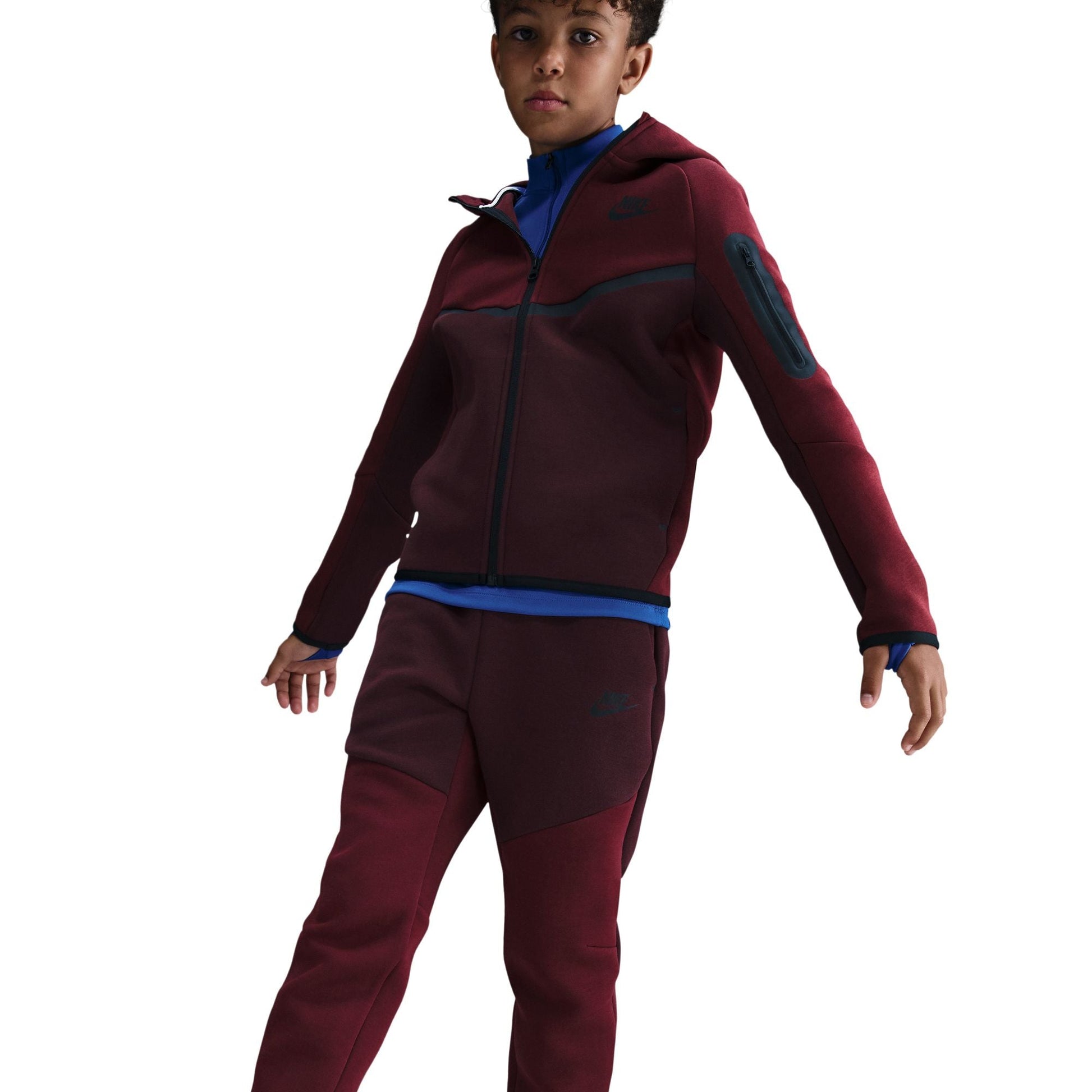Nike Big Kids Sportswear Tech Fleece - Burgundy Denim Exchange