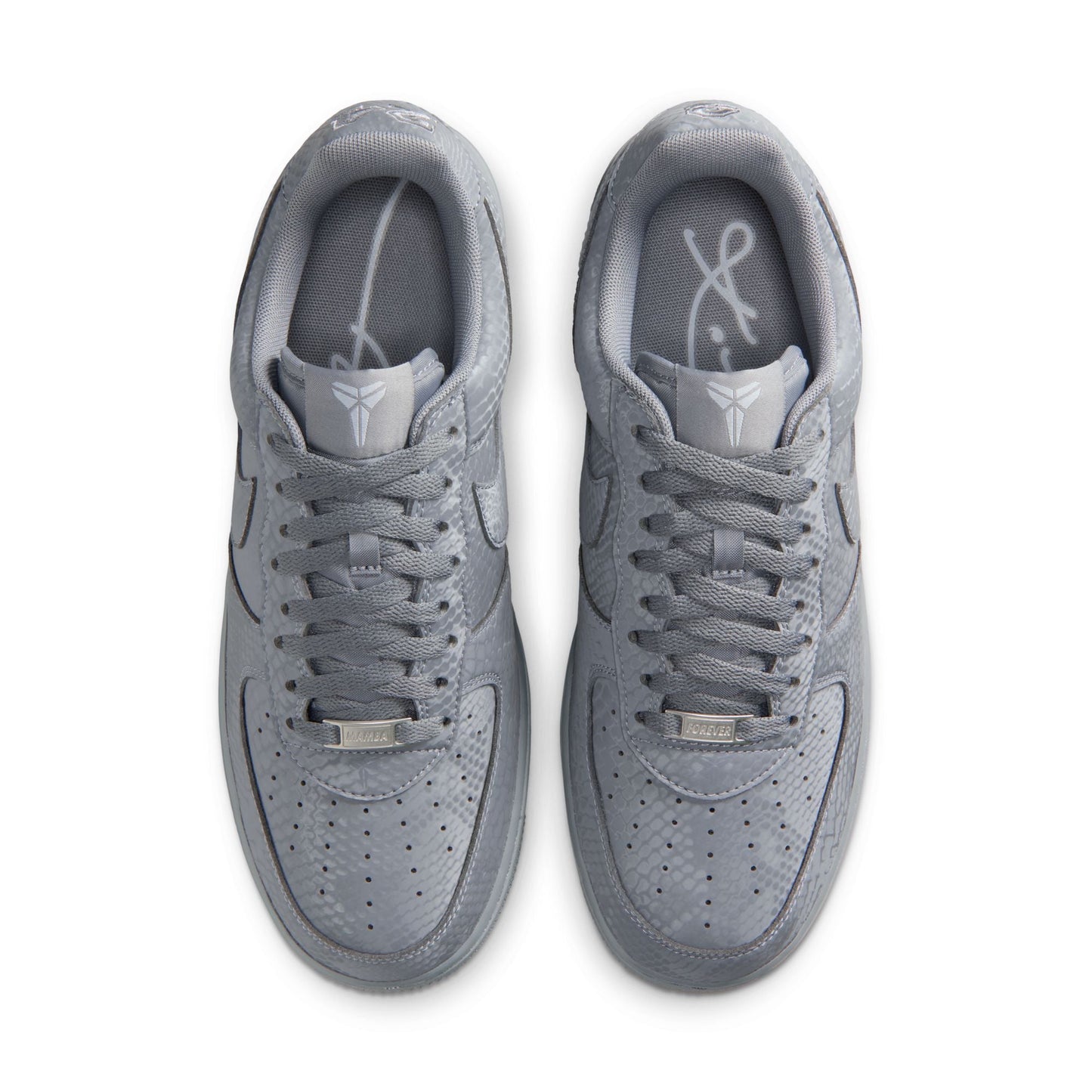 Nike Mens Kobe Air Force 1 Low - Wolf Grey Denim Exchange