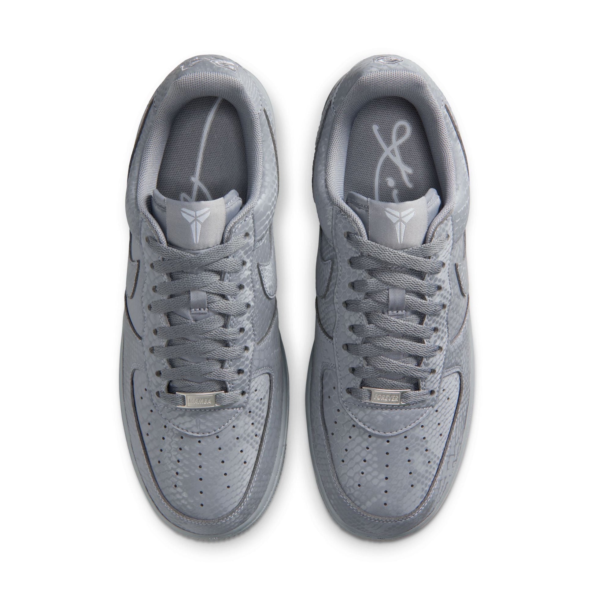 Nike Mens Kobe Air Force 1 Low - Wolf Grey Denim Exchange