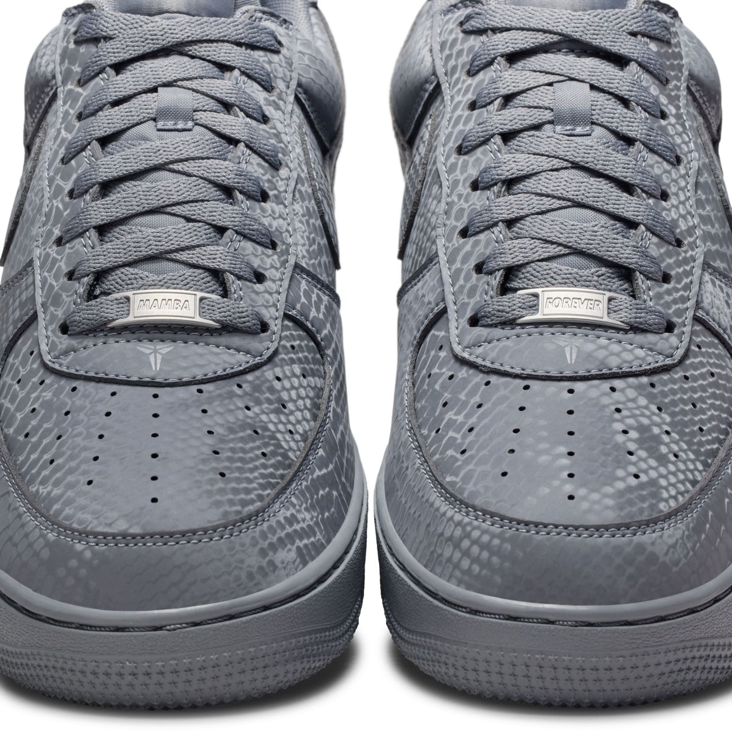 Nike Mens Kobe Air Force 1 Low - Wolf Grey Denim Exchange