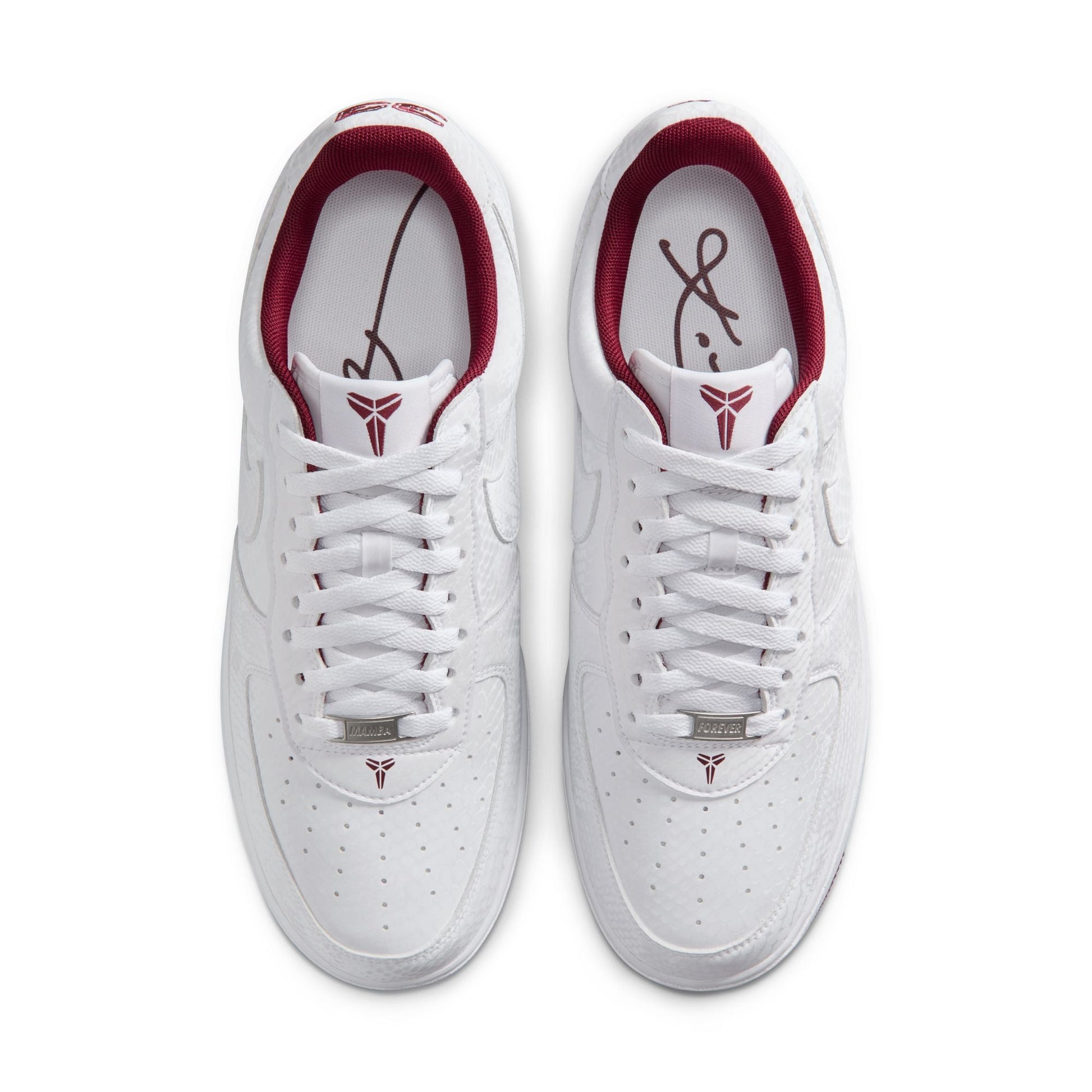 Nike Mens Kobe Air Force 1 Low - White/Team Red Denim Exchange