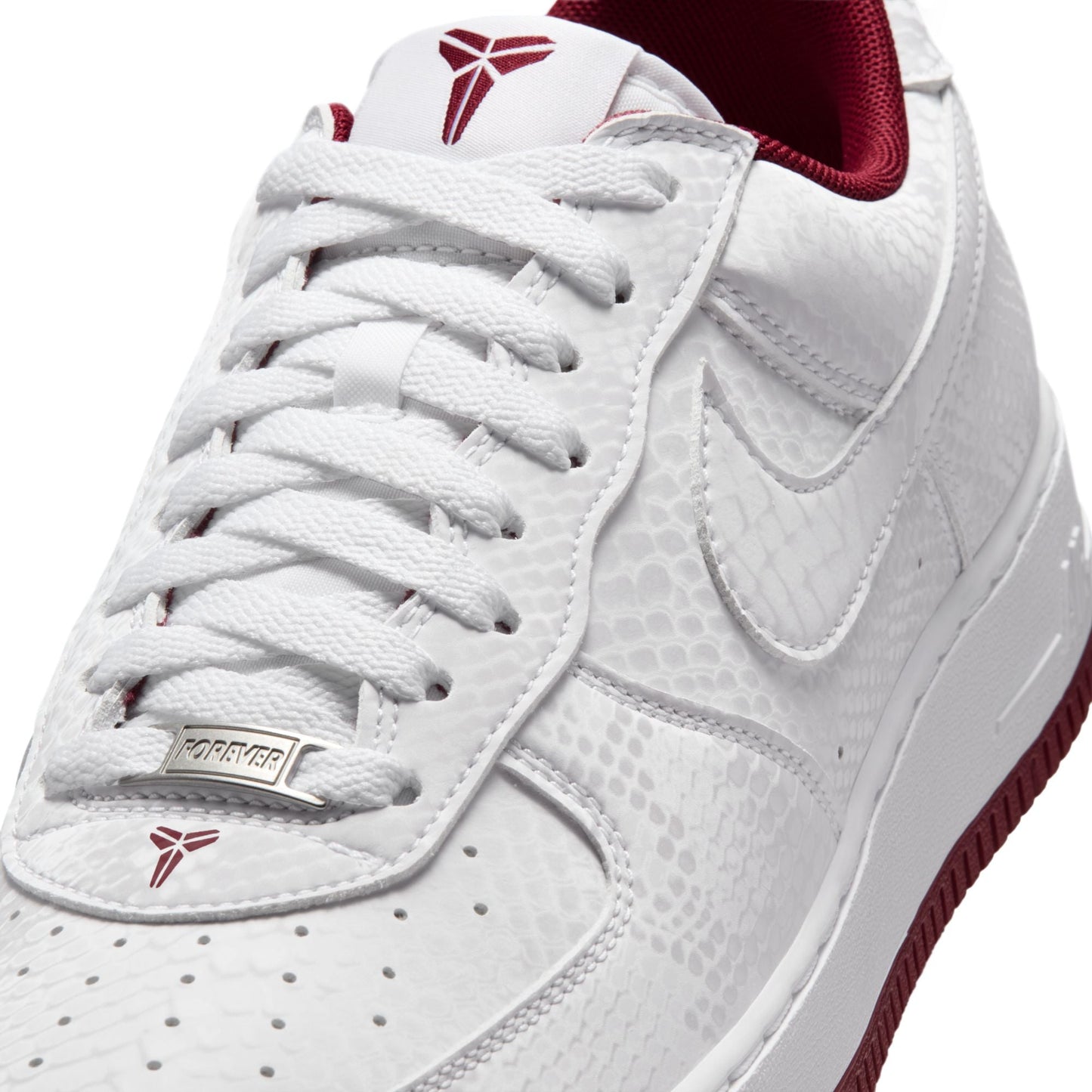 Nike Mens Kobe Air Force 1 Low - White/Team Red Denim Exchange
