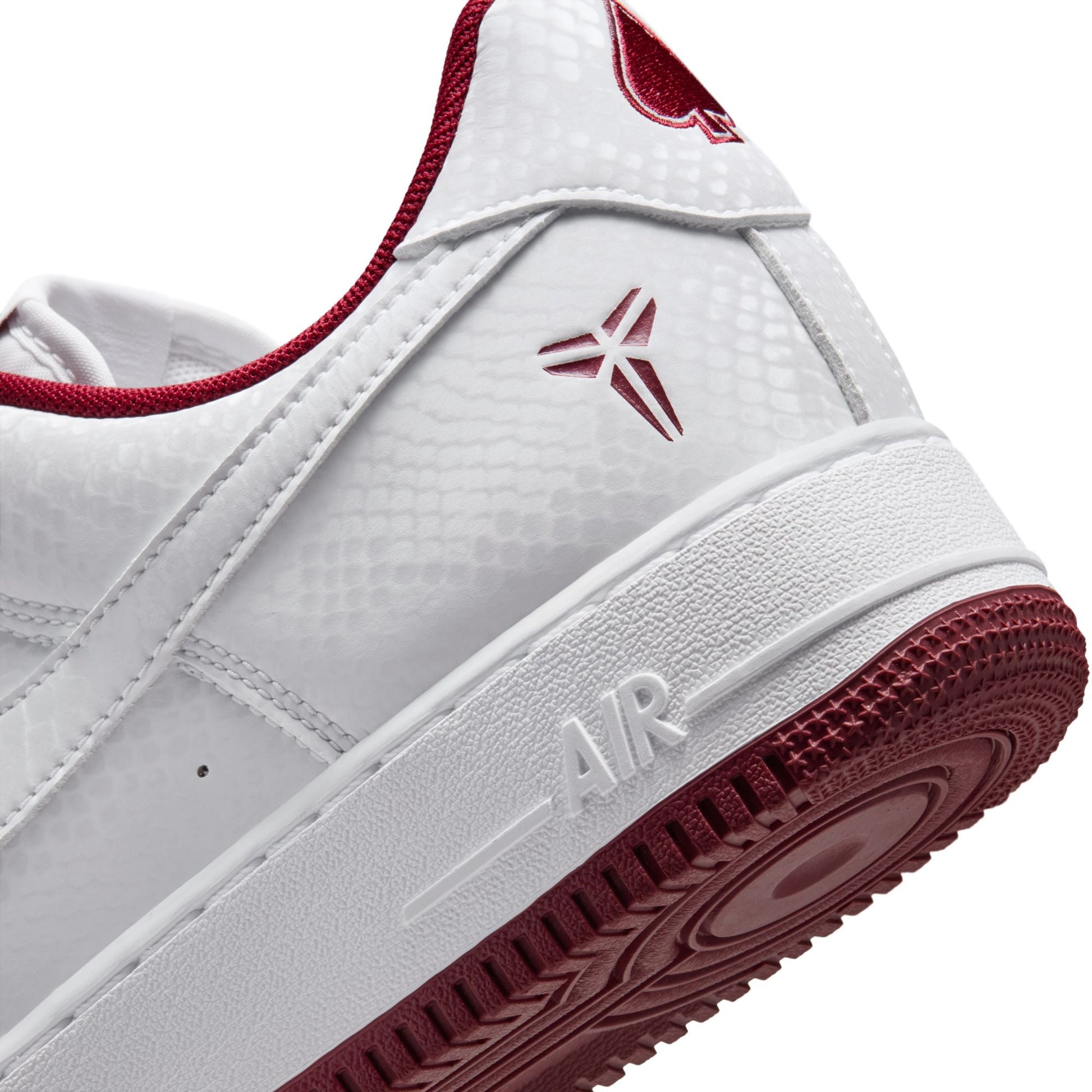Nike Mens Kobe Air Force 1 Low - White/Team Red Denim Exchange