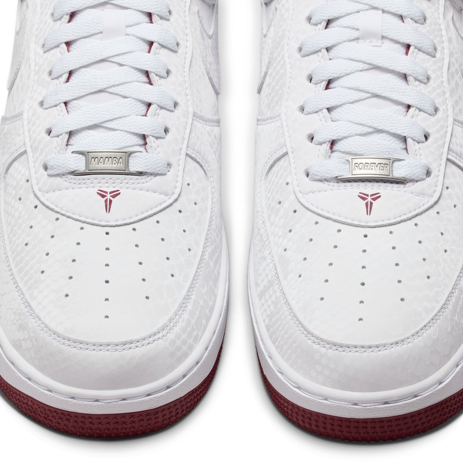 Nike Mens Kobe Air Force 1 Low - White/Team Red Denim Exchange