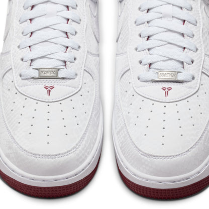Nike Mens Kobe Air Force 1 Low - White/Team Red Denim Exchange