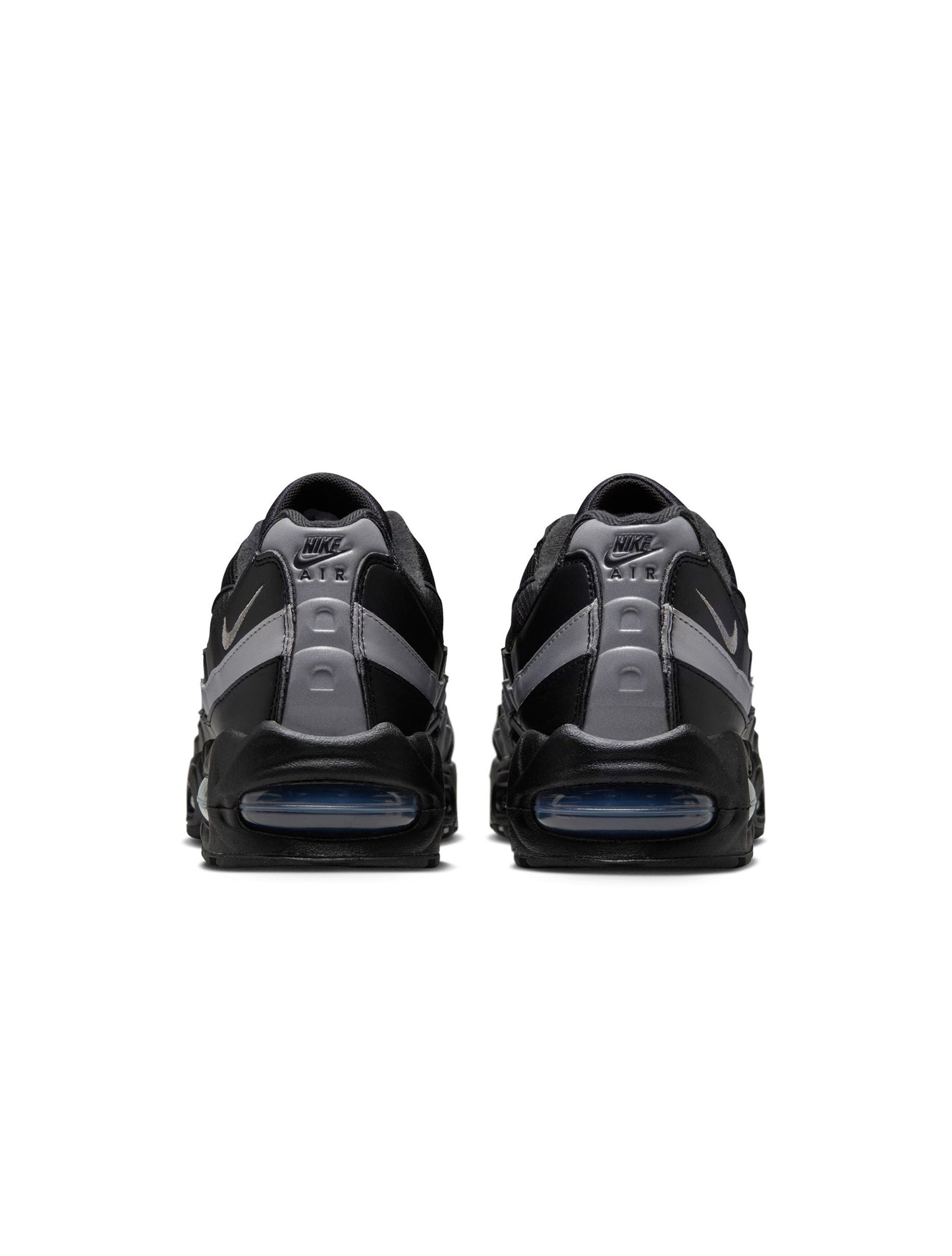 Nike Mens Air Max 95 "Big Bubble" - Black/Metallic Silver Denim Exchange