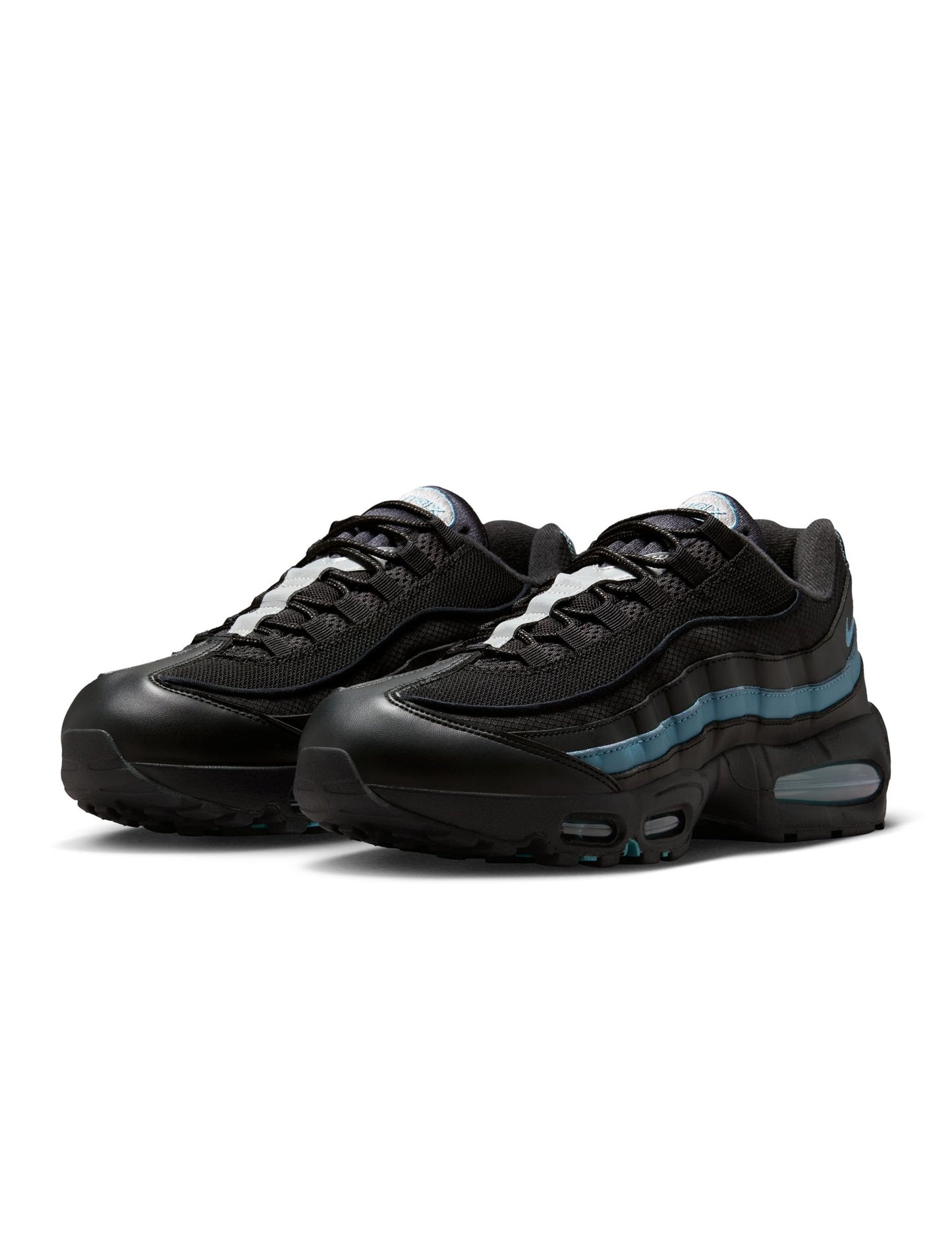 Nike Mens Air Max 95 "Big Bubble" - Black/Smokey Blue Denim Exchange