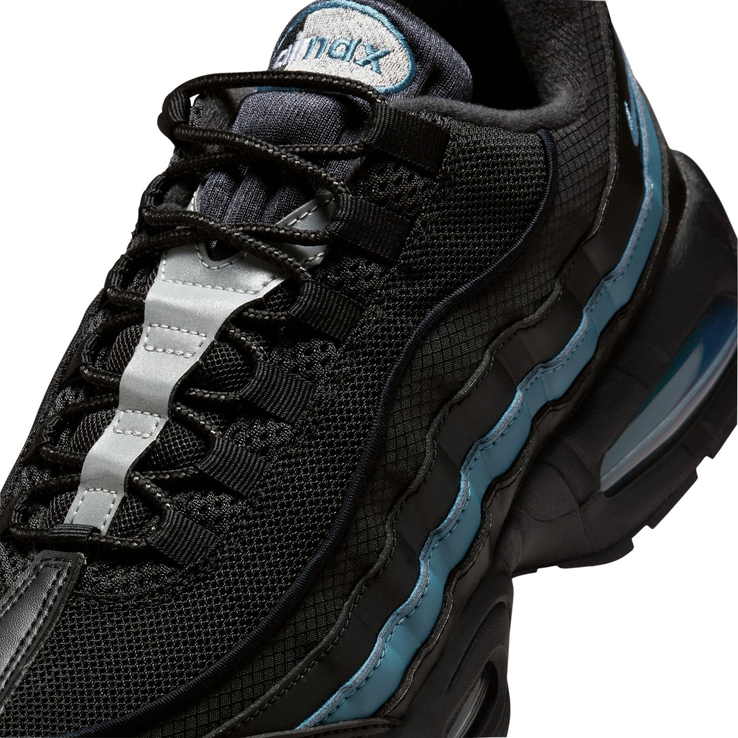 Nike Mens Air Max 95 "Big Bubble" - Black/Smokey Blue Denim Exchange