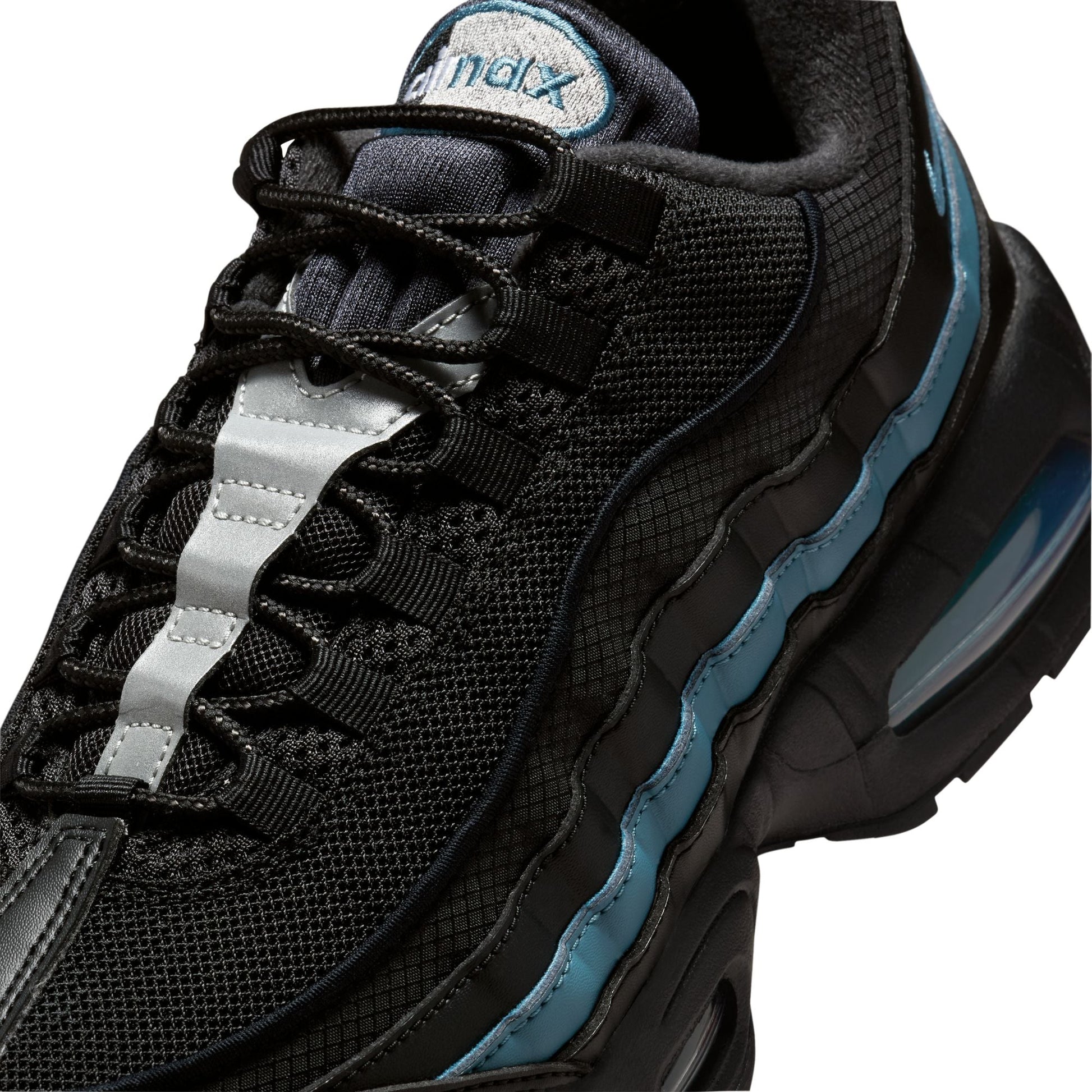Nike Mens Air Max 95 "Big Bubble" - Black/Smokey Blue Denim Exchange