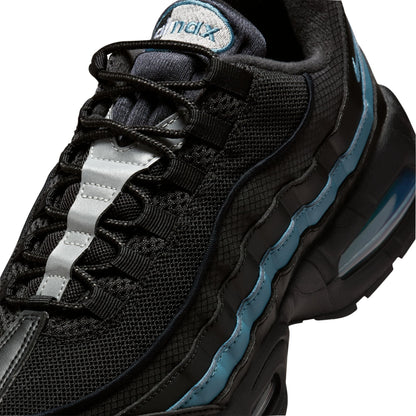 Nike Mens Air Max 95 "Big Bubble" - Black/Smokey Blue Denim Exchange
