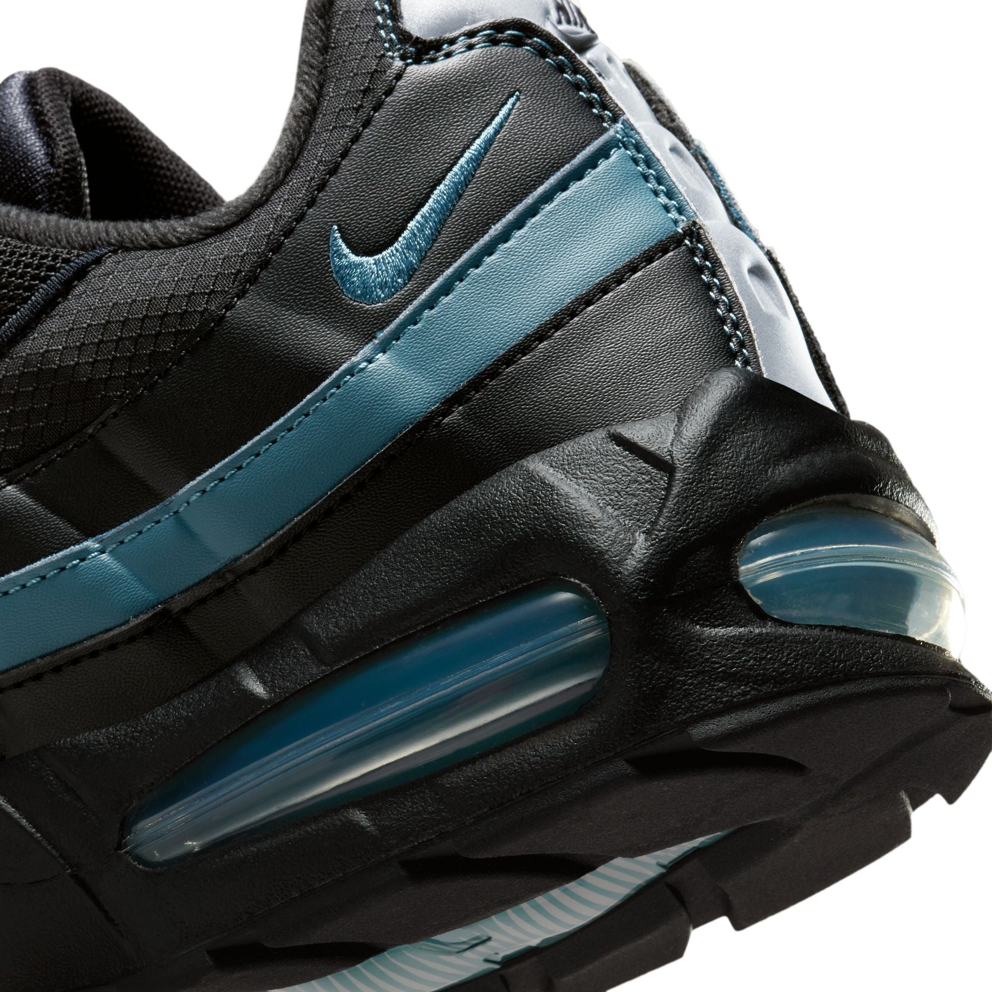 Nike Mens Air Max 95 "Big Bubble" - Black/Smokey Blue Denim Exchange