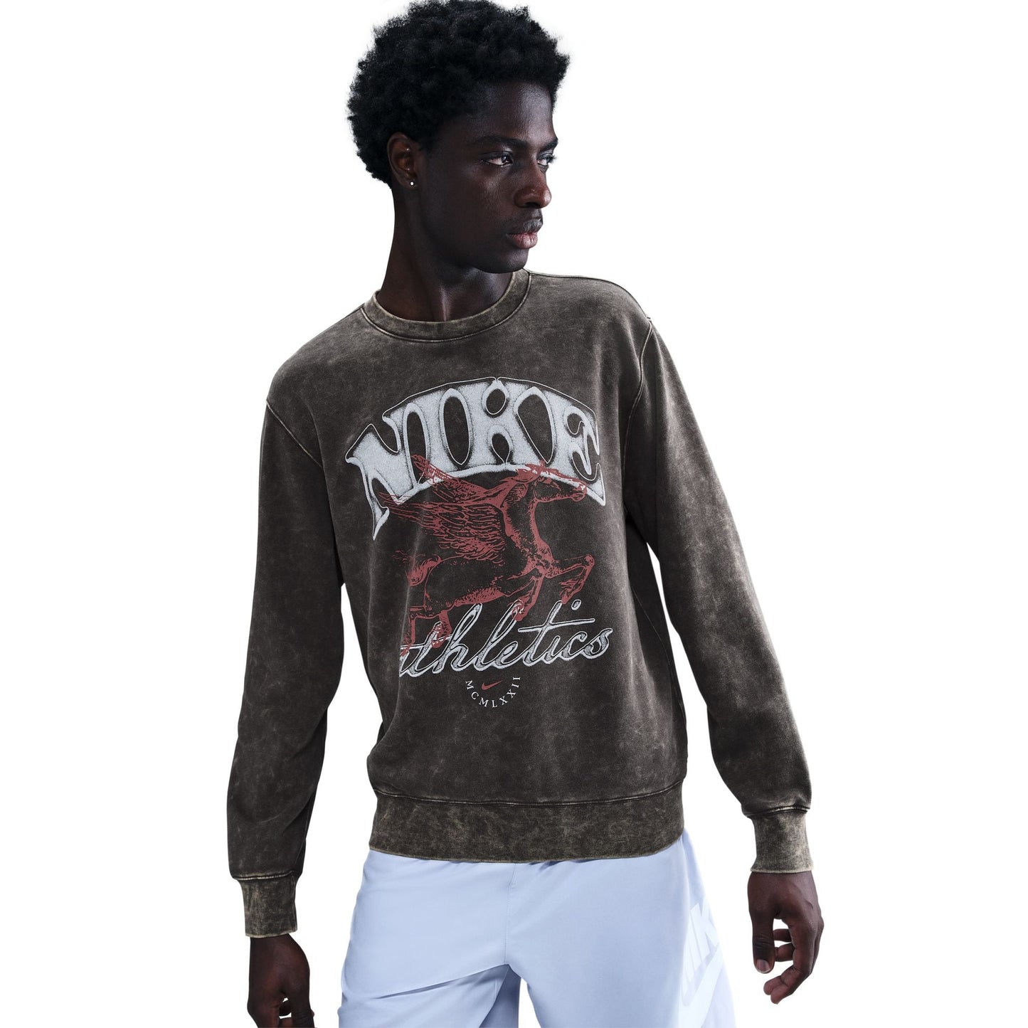 Nike Mens Sportswear Club Fleece Crewneck - Anthracite Denim Exchange