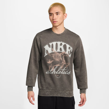 Nike Mens Sportswear Club Fleece Crewneck - Cave Stone Denim Exchange
