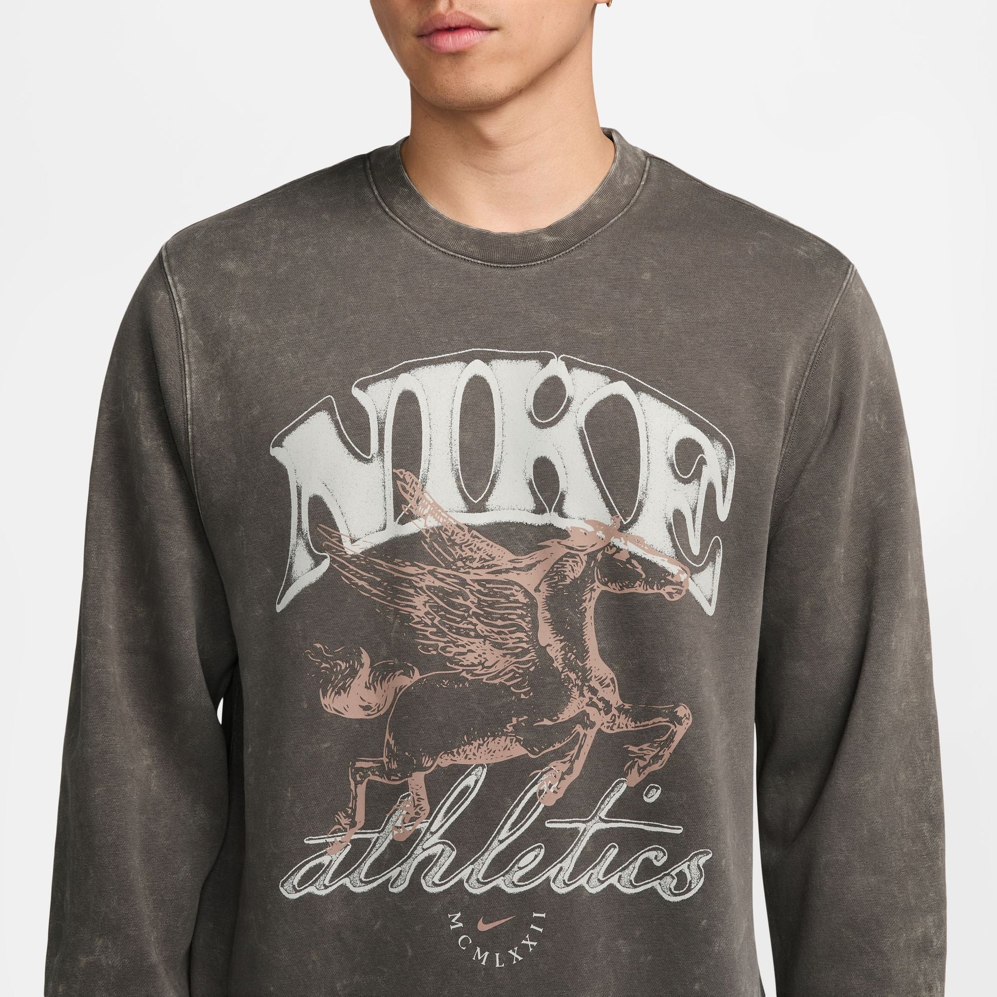 Nike Mens Sportswear Club Fleece Crewneck - Cave Stone Denim Exchange