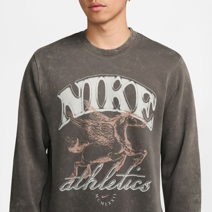 Nike Mens Sportswear Club Fleece Crewneck - Cave Stone Denim Exchange