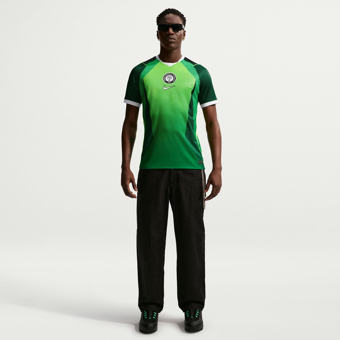 Nike Mens Nigeria 2026 Stadium Home Jersey - Pine Green Denim Exchange