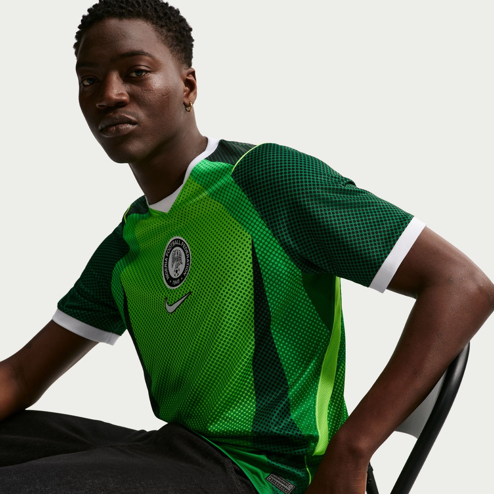 Nike Mens Nigeria 2026 Stadium Home Jersey - Pine Green Denim Exchange