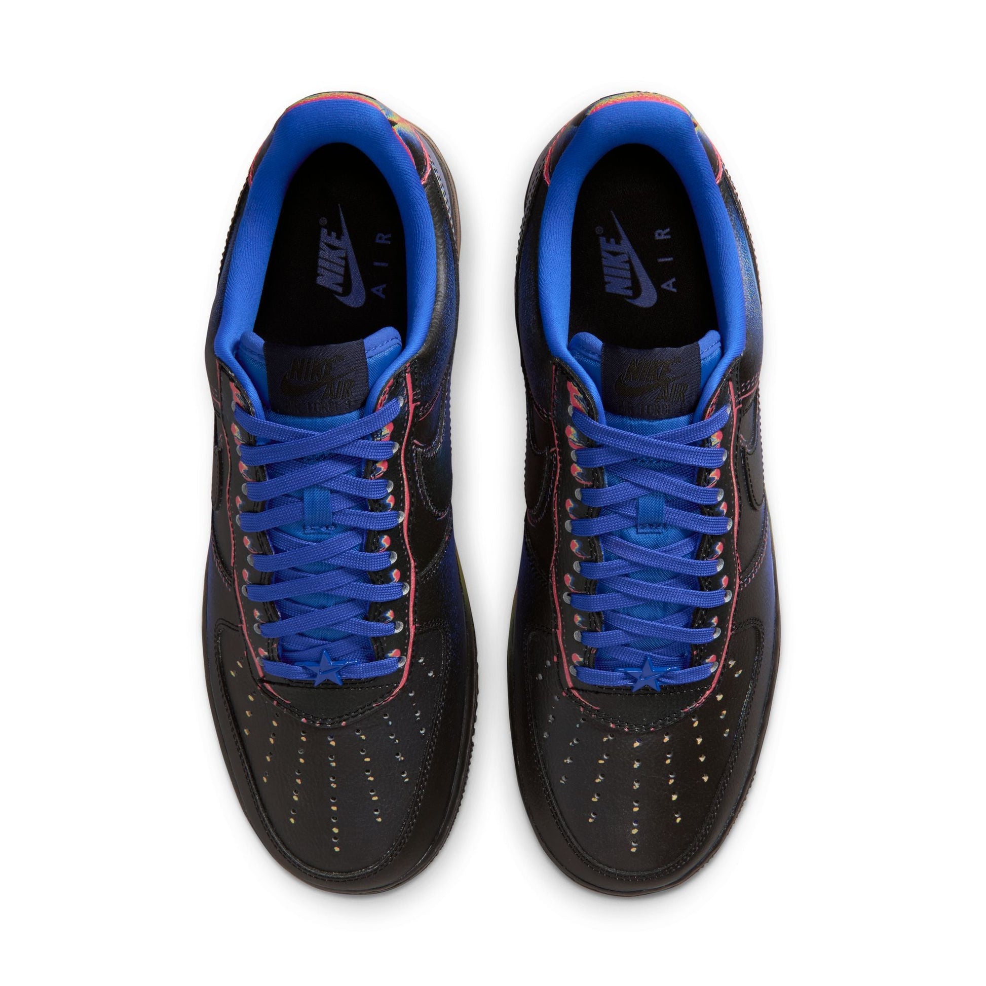 Nike Mens Air Force 1 Low Retro - Black/Racer Blue Denim Exchange