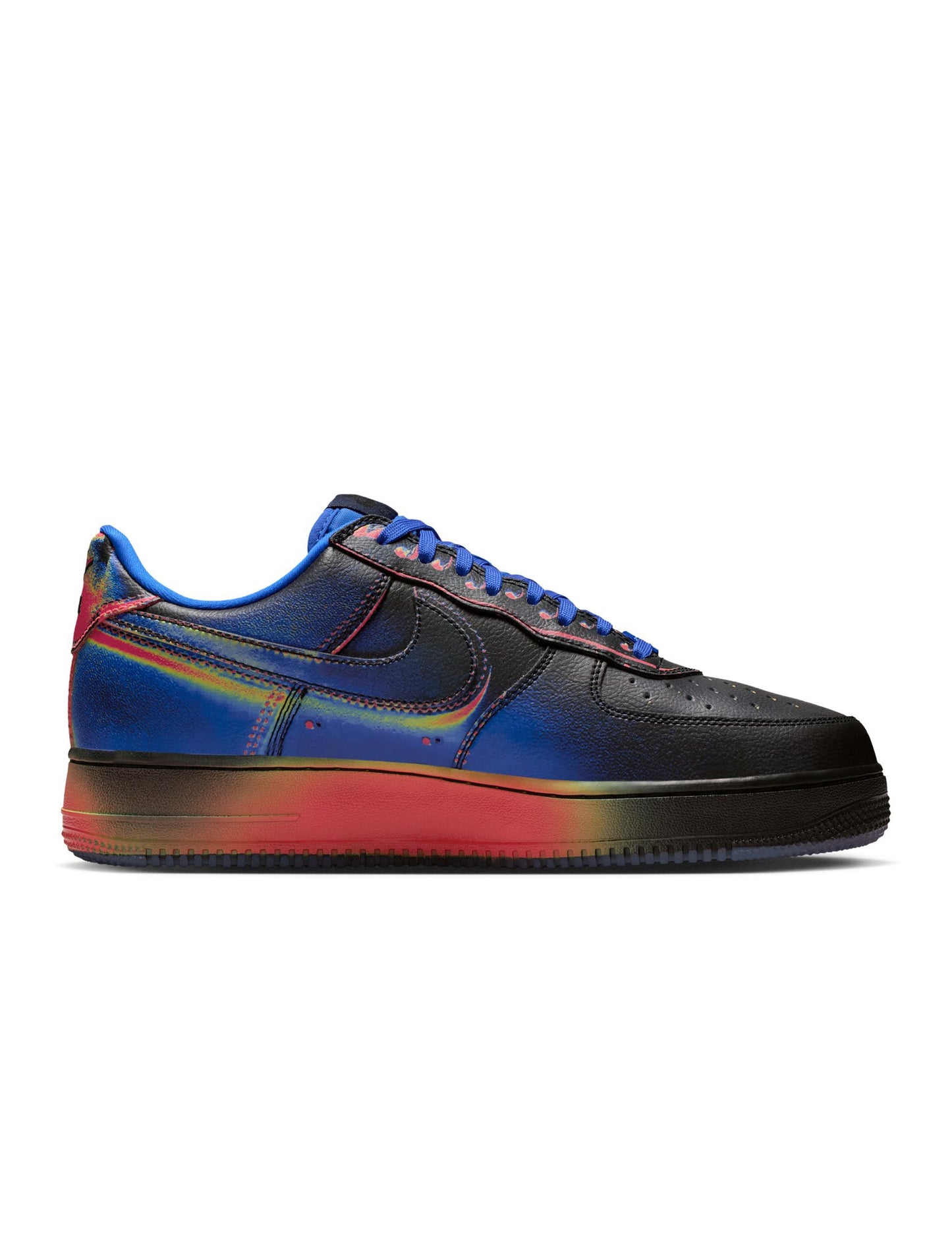 Nike Mens Air Force 1 Low Retro - Black/Racer Blue Denim Exchange