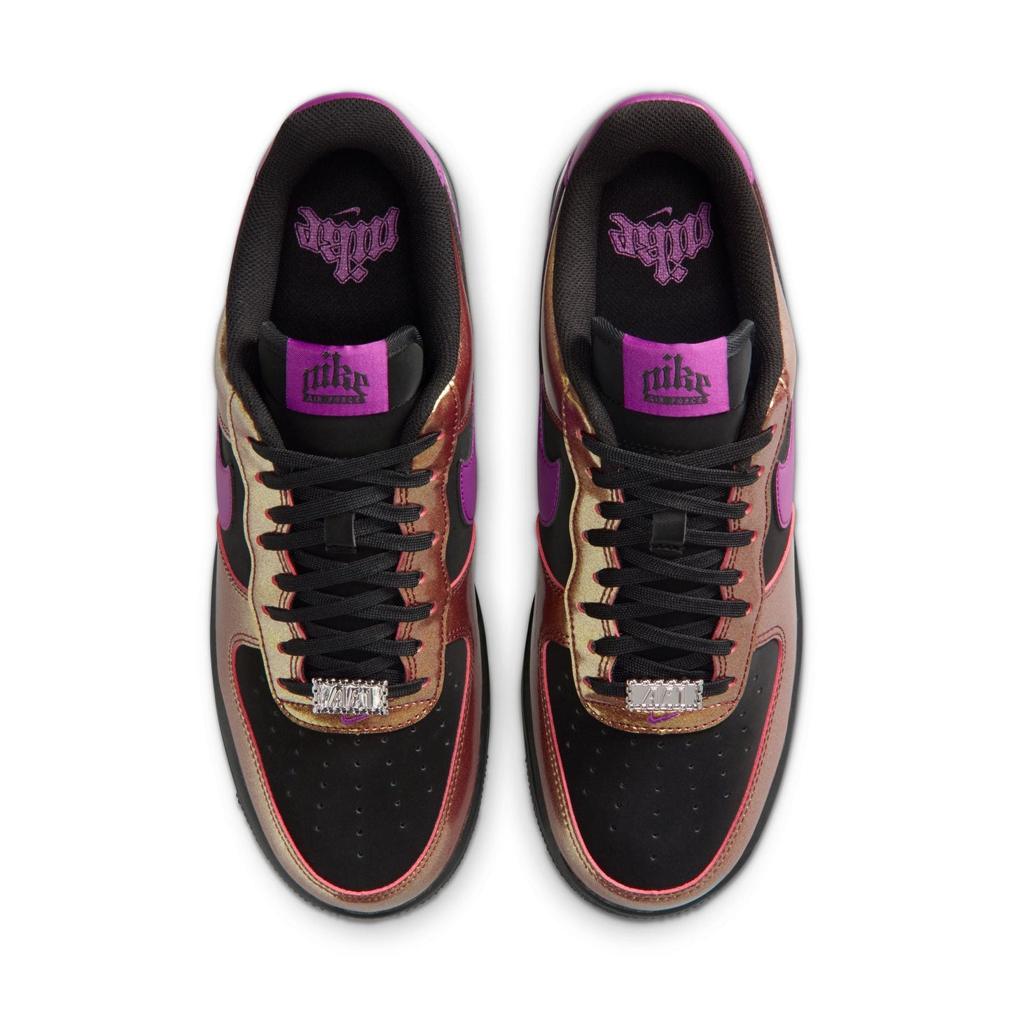 Nike Mens Air Force 1 ’07 Lv8 - Black/Bold Berry Denim Exchange