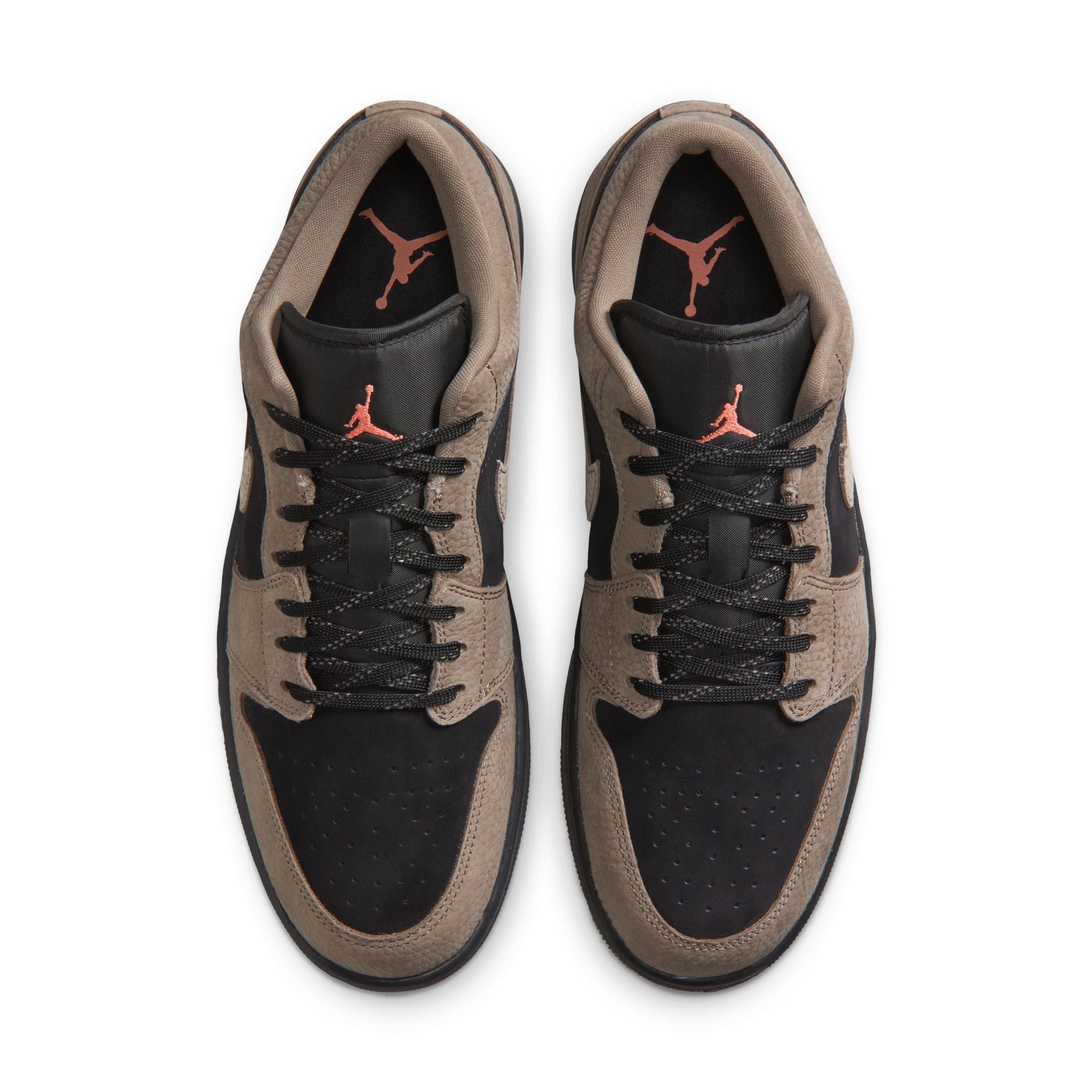 Air Jordan Mens 1 Low SE - Black/Olive Grey Denim Exchange