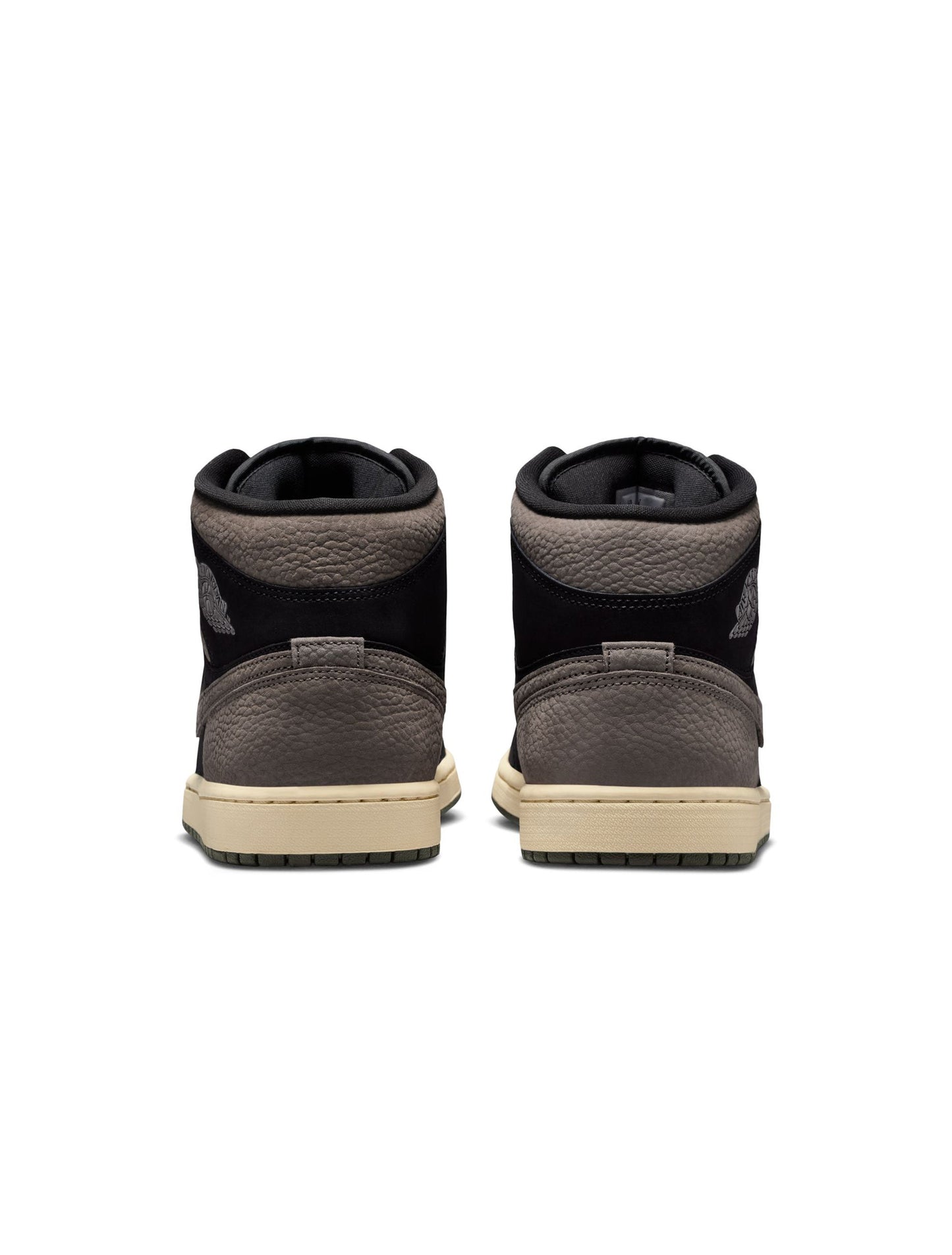 Air Jordan Mens 1 Mid SE - Black/Olive Grey Denim Exchange