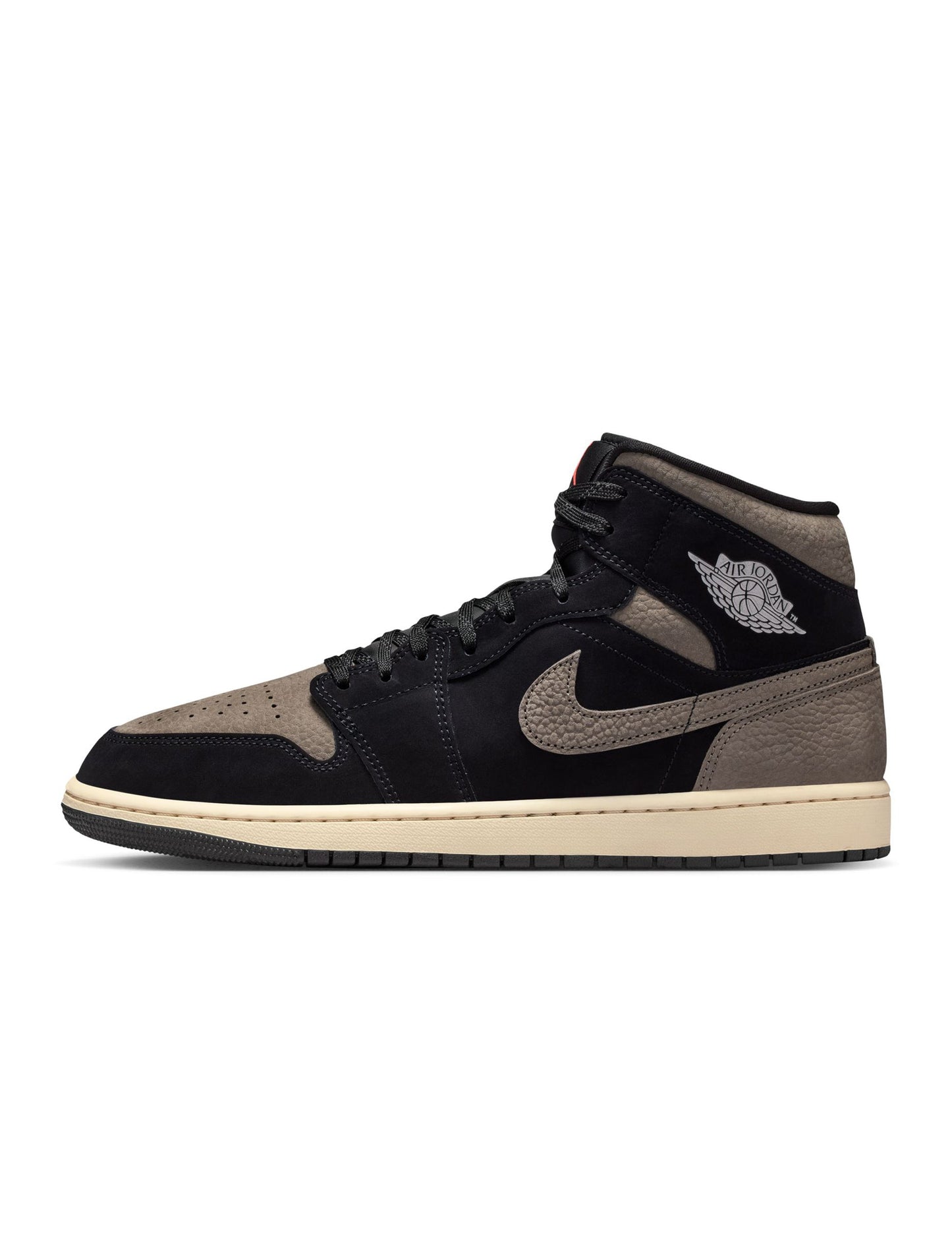 Air Jordan Mens 1 Mid SE - Black/Olive Grey Denim Exchange